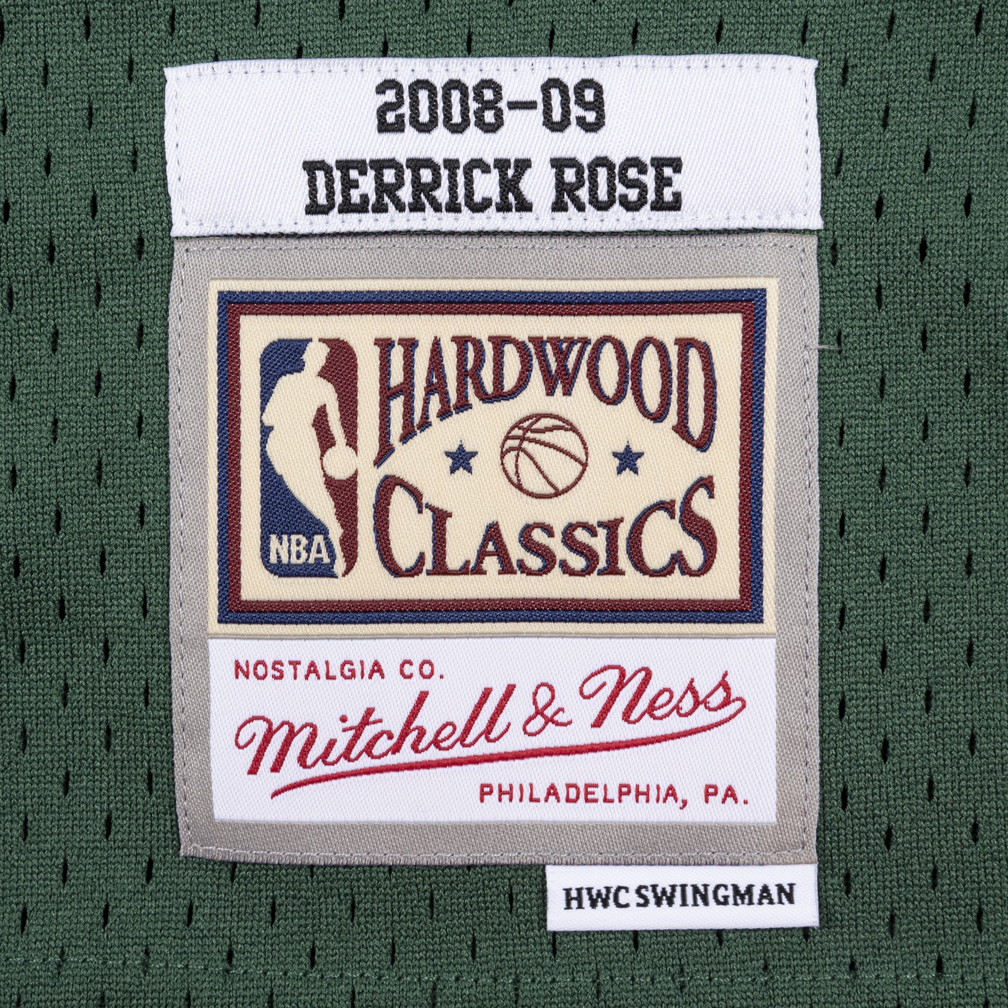 Derrick Rose #1 Chicago Bulls Mitchell & Ness Swingman NBA Trikot 2008-2009 Grün