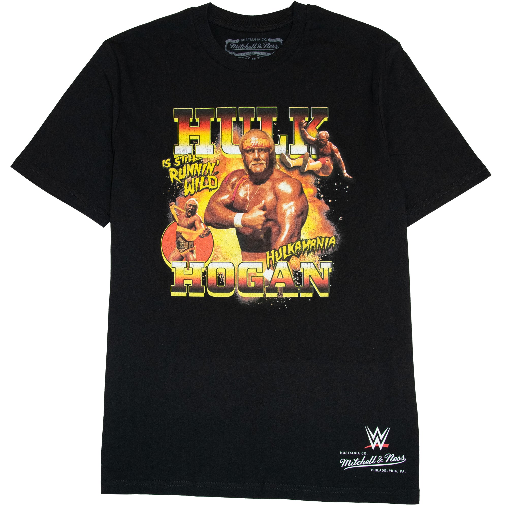 Hulk Hogan Hulkamania Mitchell & Ness WWE Legend T-Shirt Schwarz
