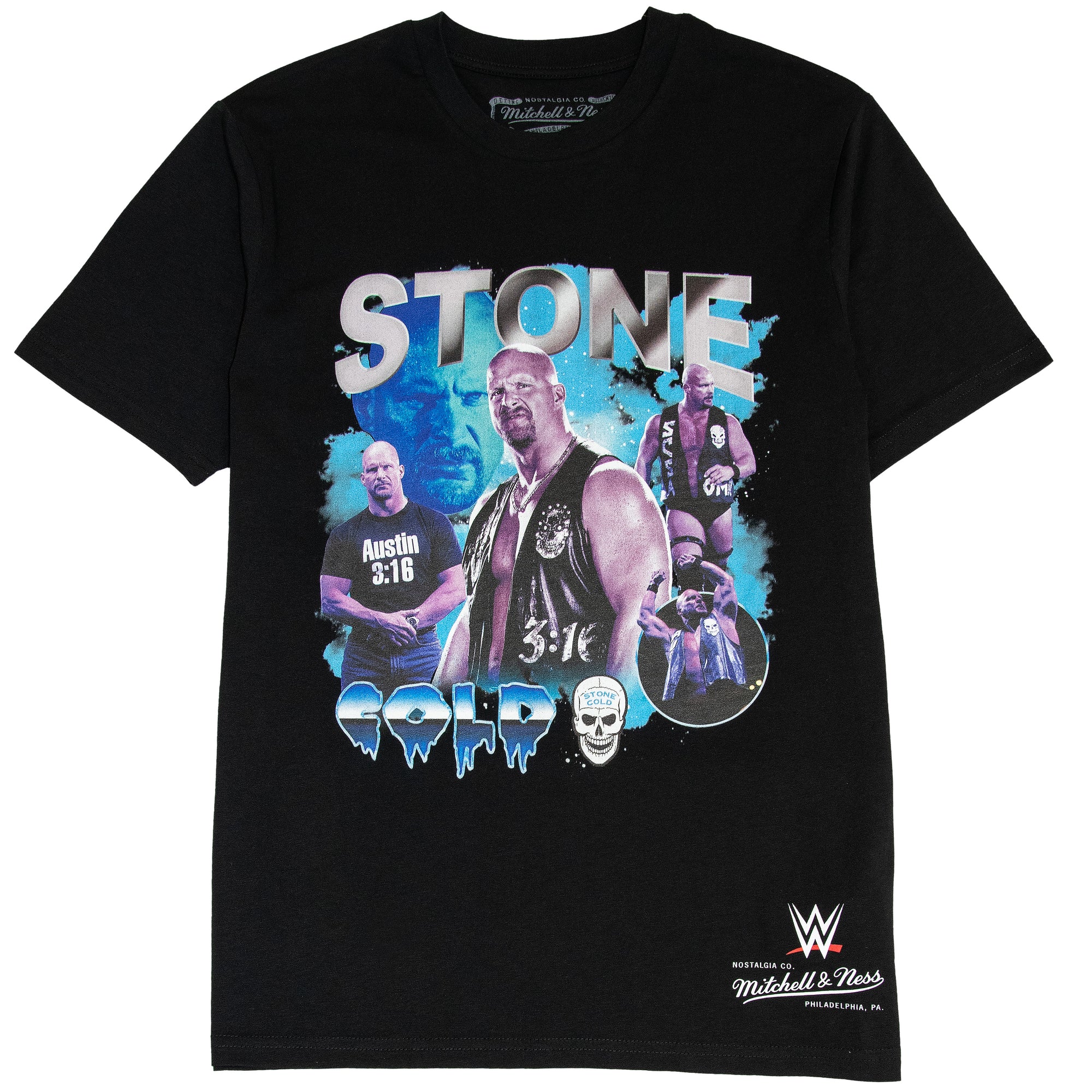 Stone Cold Steve Austin 3:16  Mitchell & Ness WWE Legend T-Shirt Schwarz
