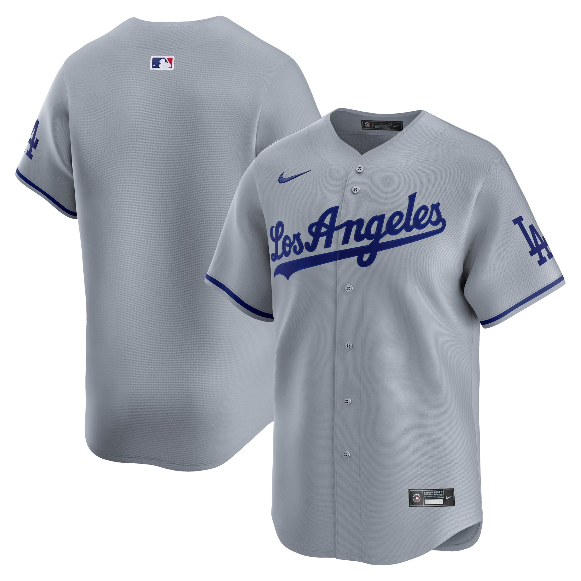 Los Angeles Dodgers Nike Limited Road Game MLB Baseball Jersey Gray