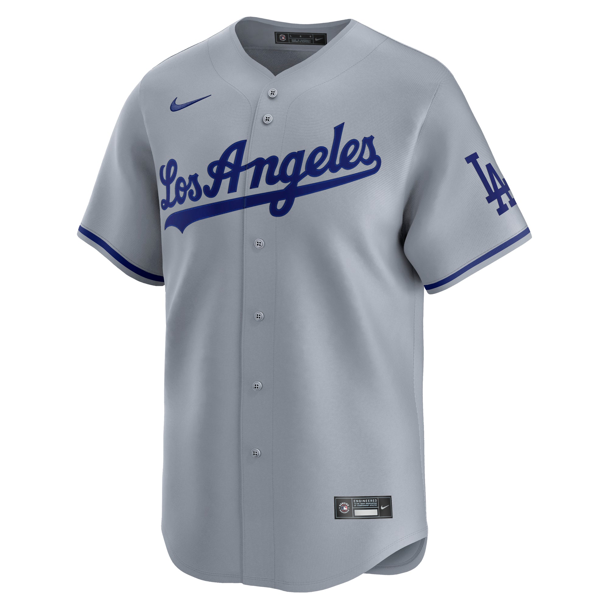 Los Angeles Dodgers Nike Limited Road Game MLB Baseball Jersey Gray