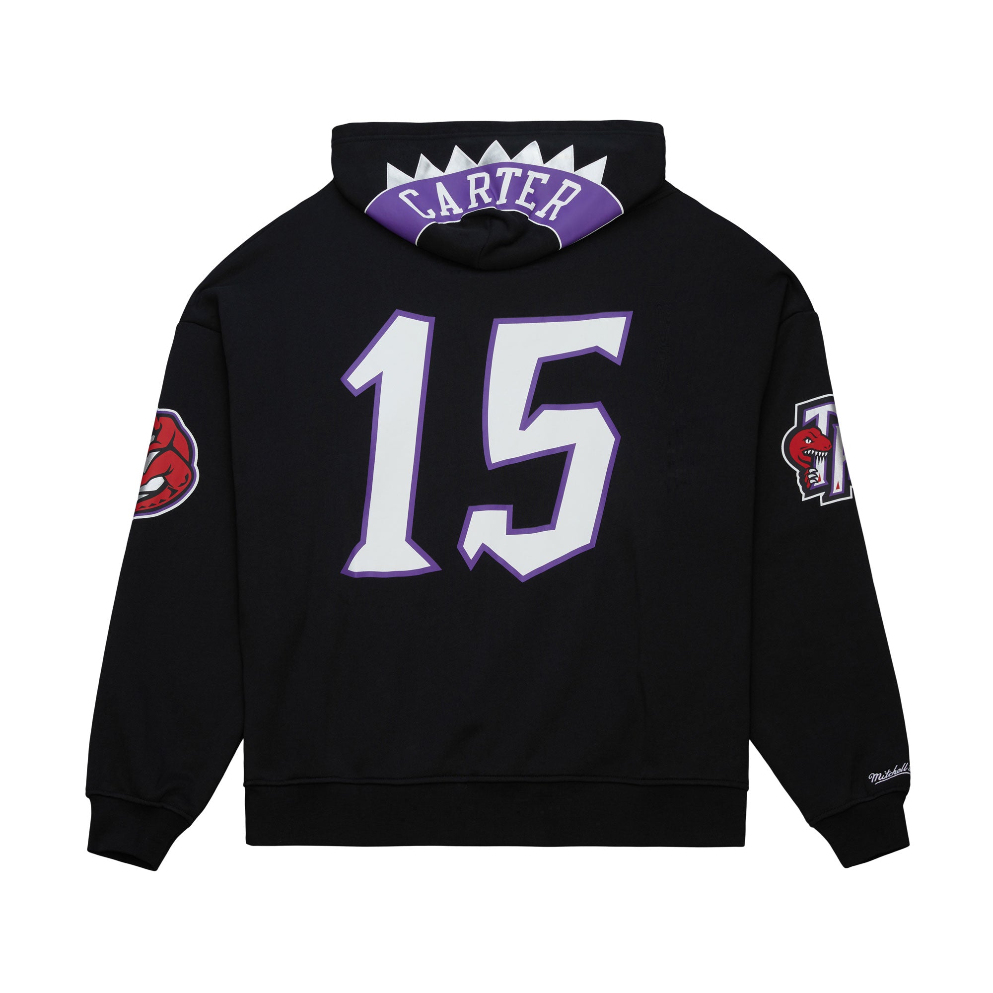 Vince Carter #15 Toronto Raptors Maxxed Out Player Mitchell & Ness NBA Full Zip Hoodie Schwarz