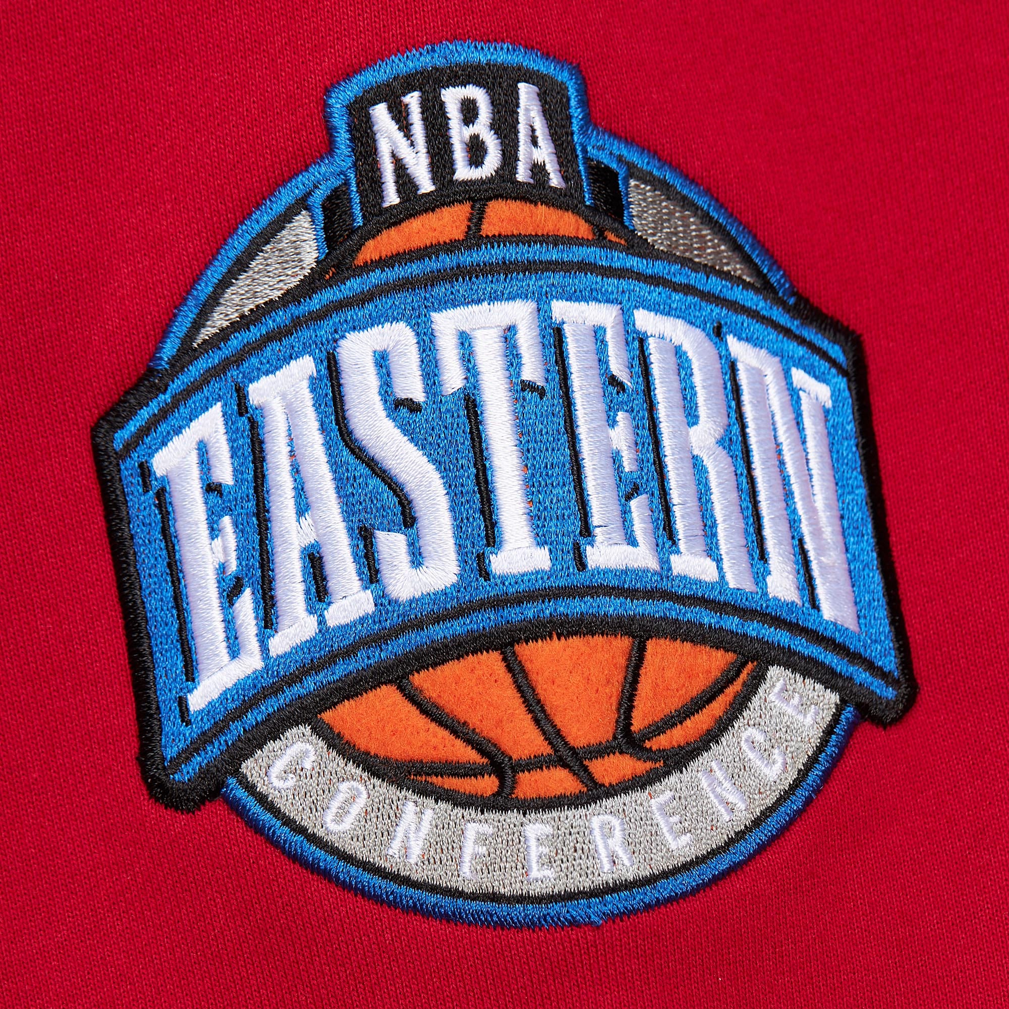 Chicago Bulls Mitchell & Ness Heavyweight Chainstitch Premium NBA Hoodie Rot - STADIUMDREAMS