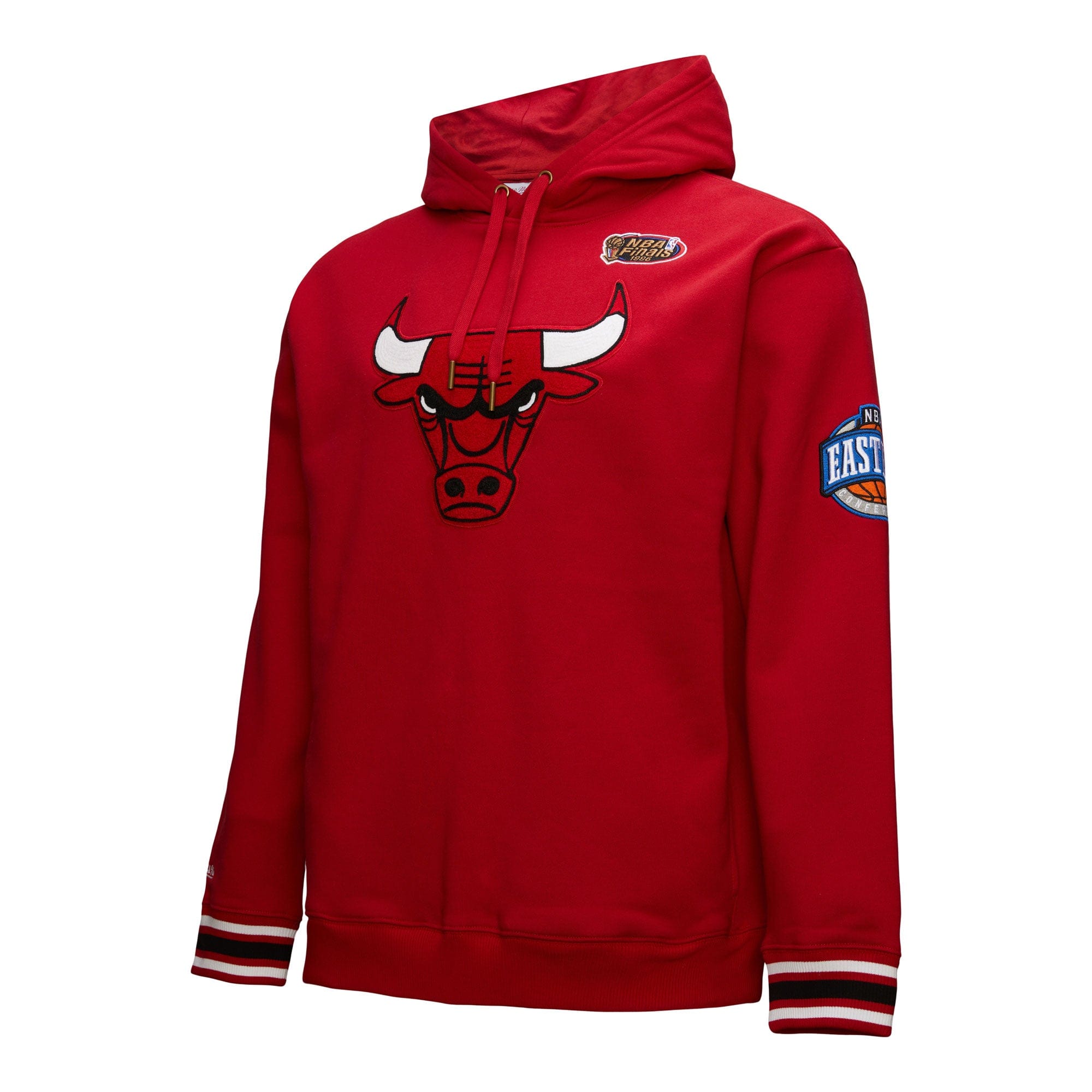 Chicago Bulls Mitchell & Ness Heavyweight Chainstitch Premium NBA Hoodie Rot - STADIUMDREAMS