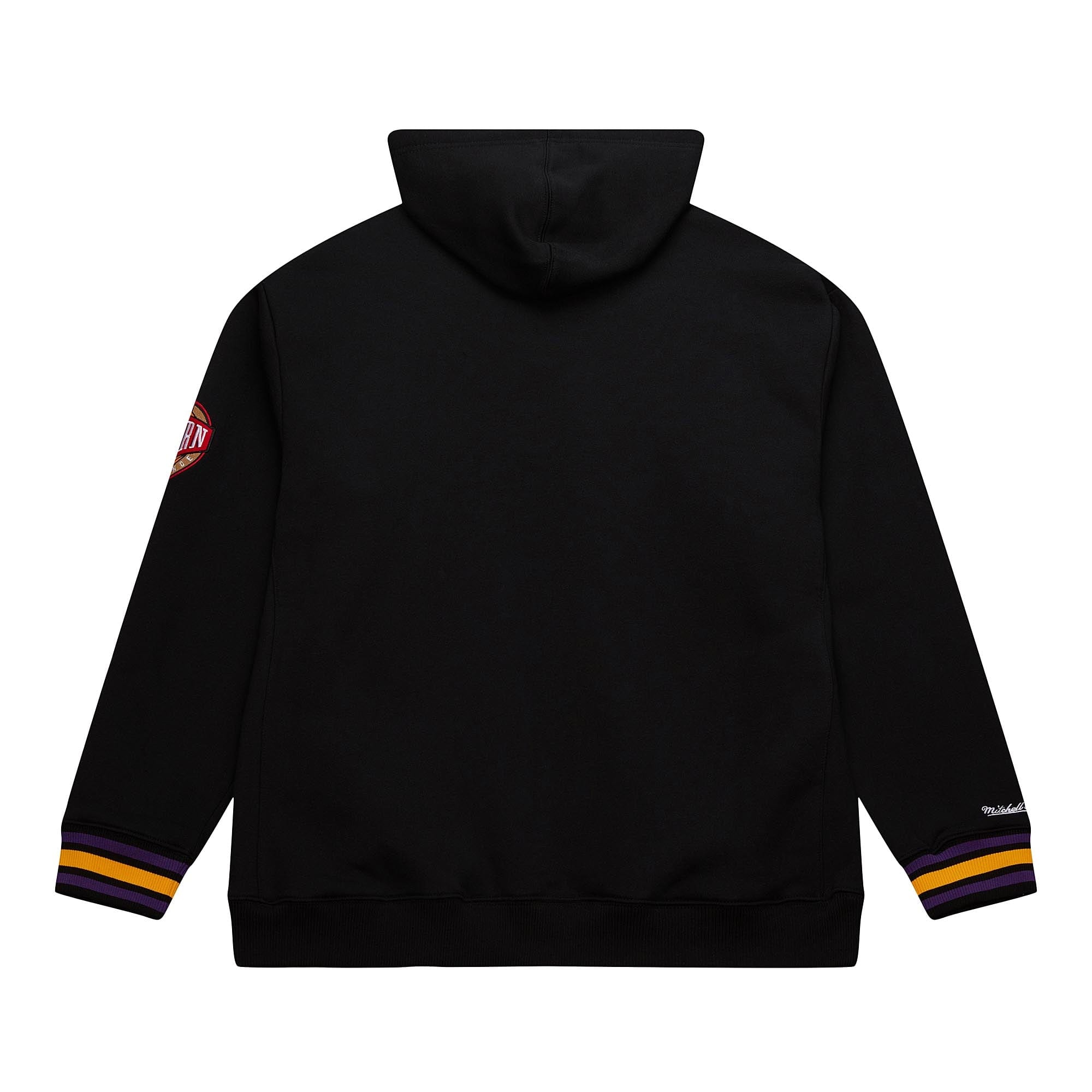 Los Angeles Lakers Mitchell & Ness Heavyweight Chainstitch Premium NBA Hoodie Schwarz - STADIUMDREAMS