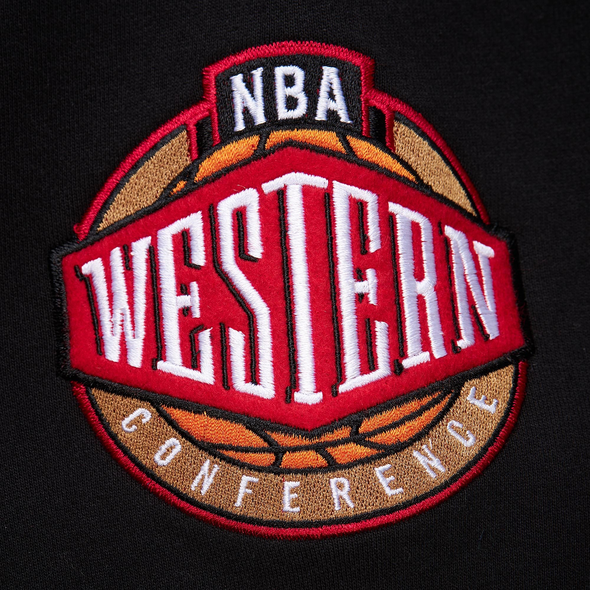 Los Angeles Lakers Mitchell & Ness Heavyweight Chainstitch Premium NBA Hoodie Schwarz - STADIUMDREAMS