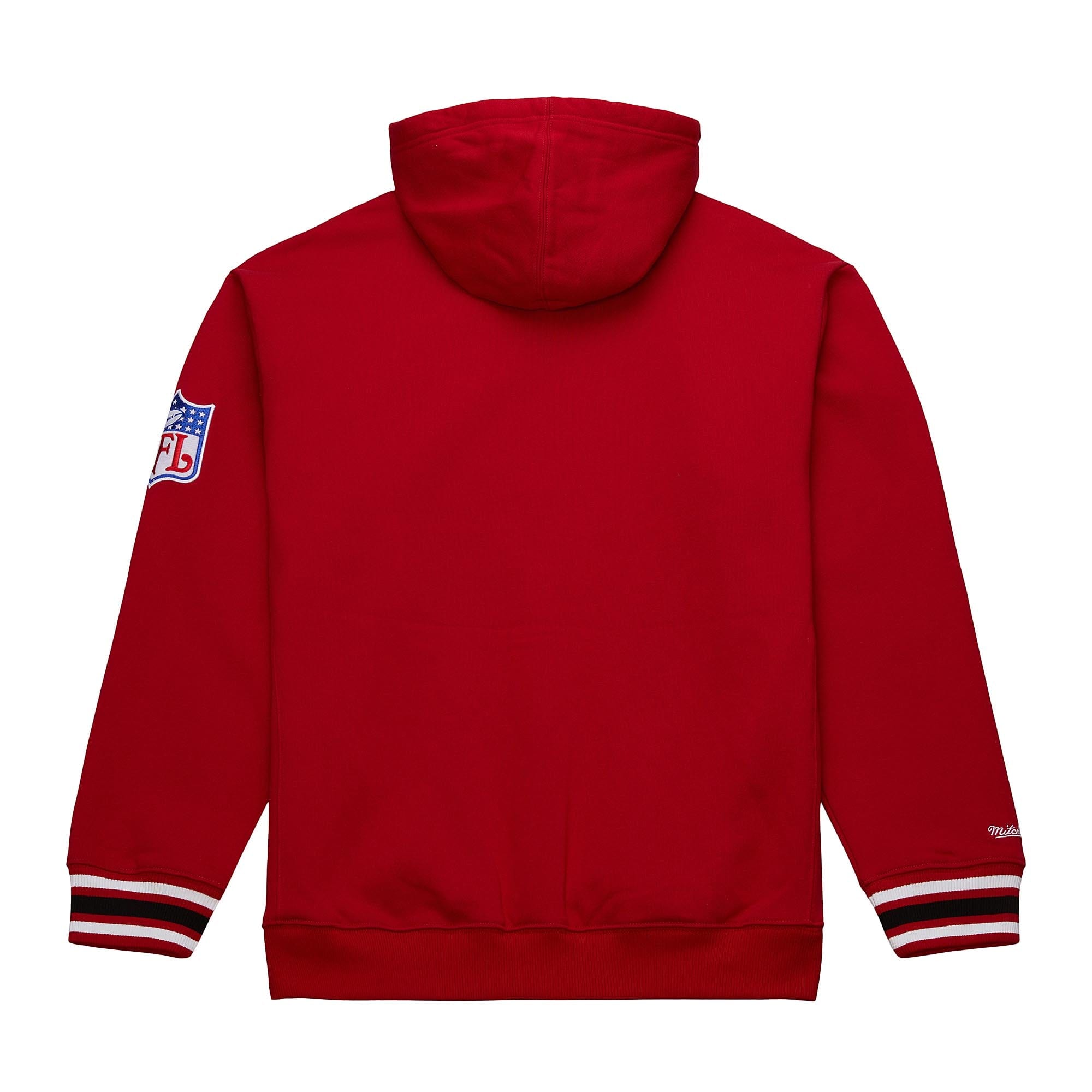 San Francisco 49ers Mitchell & Ness Heavyweight Chainstitch Premium NFL Hoodie Rot - STADIUMDREAMS