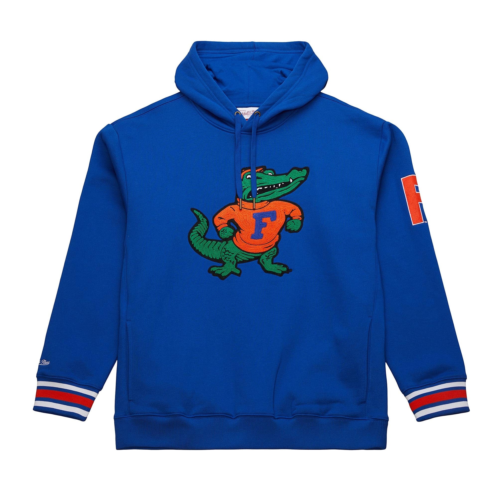 Florida Gators Mitchell & Ness Heavyweight Chainstitch Premium NCAA Hoodie Blau - STADIUMDREAMS