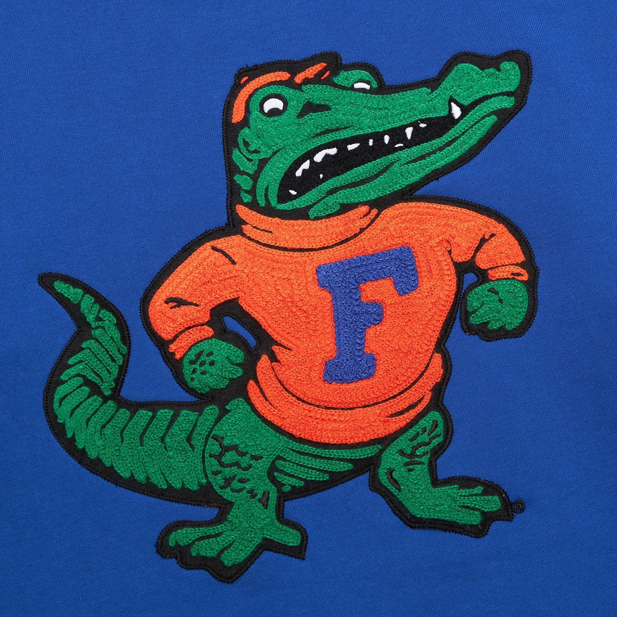 Florida Gators Mitchell & Ness Heavyweight Chainstitch Premium NCAA Hoodie Blau - STADIUMDREAMS