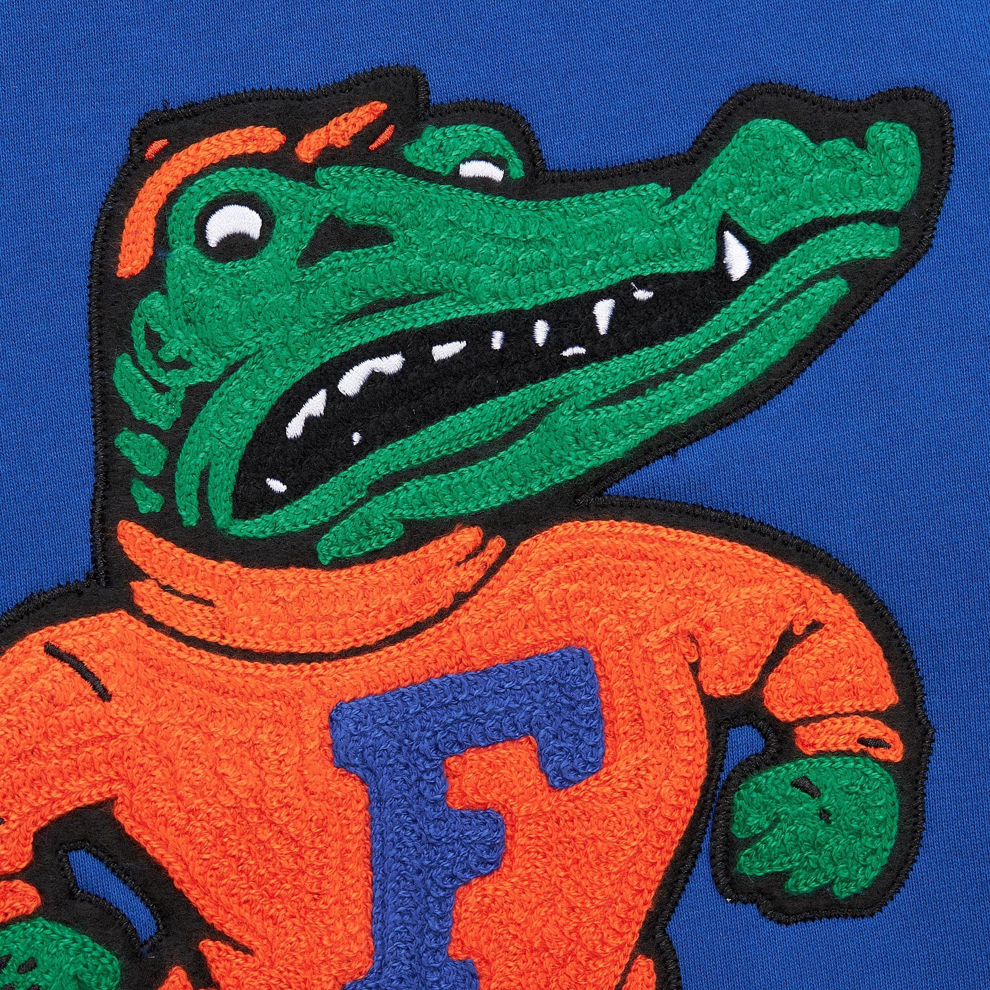 Florida Gators Mitchell & Ness Heavyweight Chainstitch Premium NCAA Hoodie Blau - STADIUMDREAMS