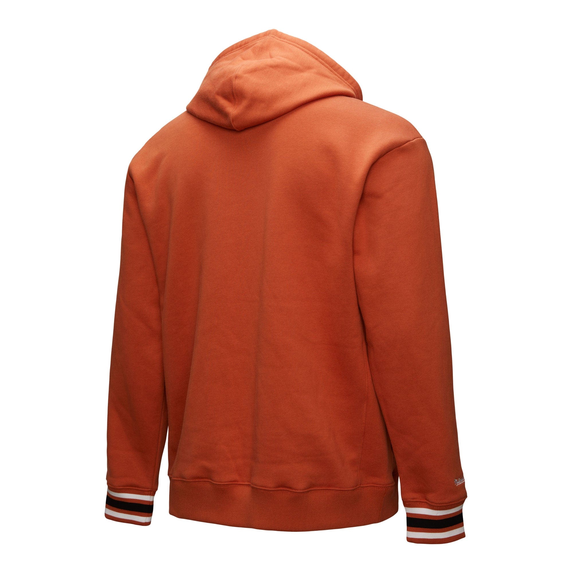 Texas Longhorns Mitchell & Ness Heavyweight Chainstitch Premium NCAA Hoodie Orange - STADIUMDREAMS