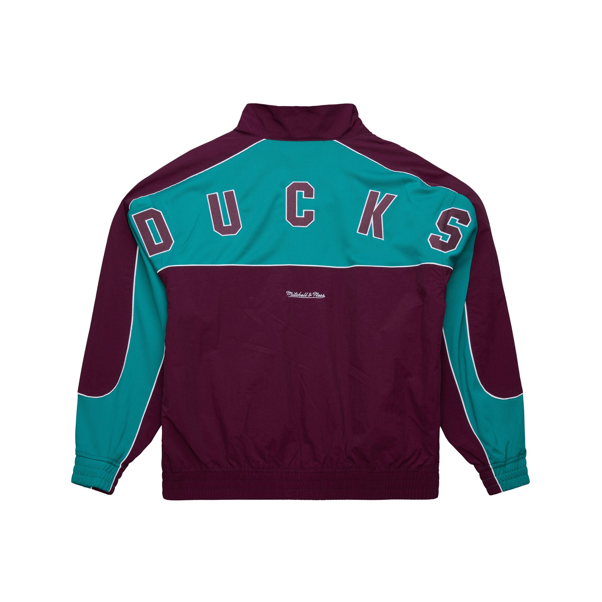Anaheim Ducks Mitchell & Ness Backprint Full-Zip NHL Jacke Lila - STADIUMDREAMS