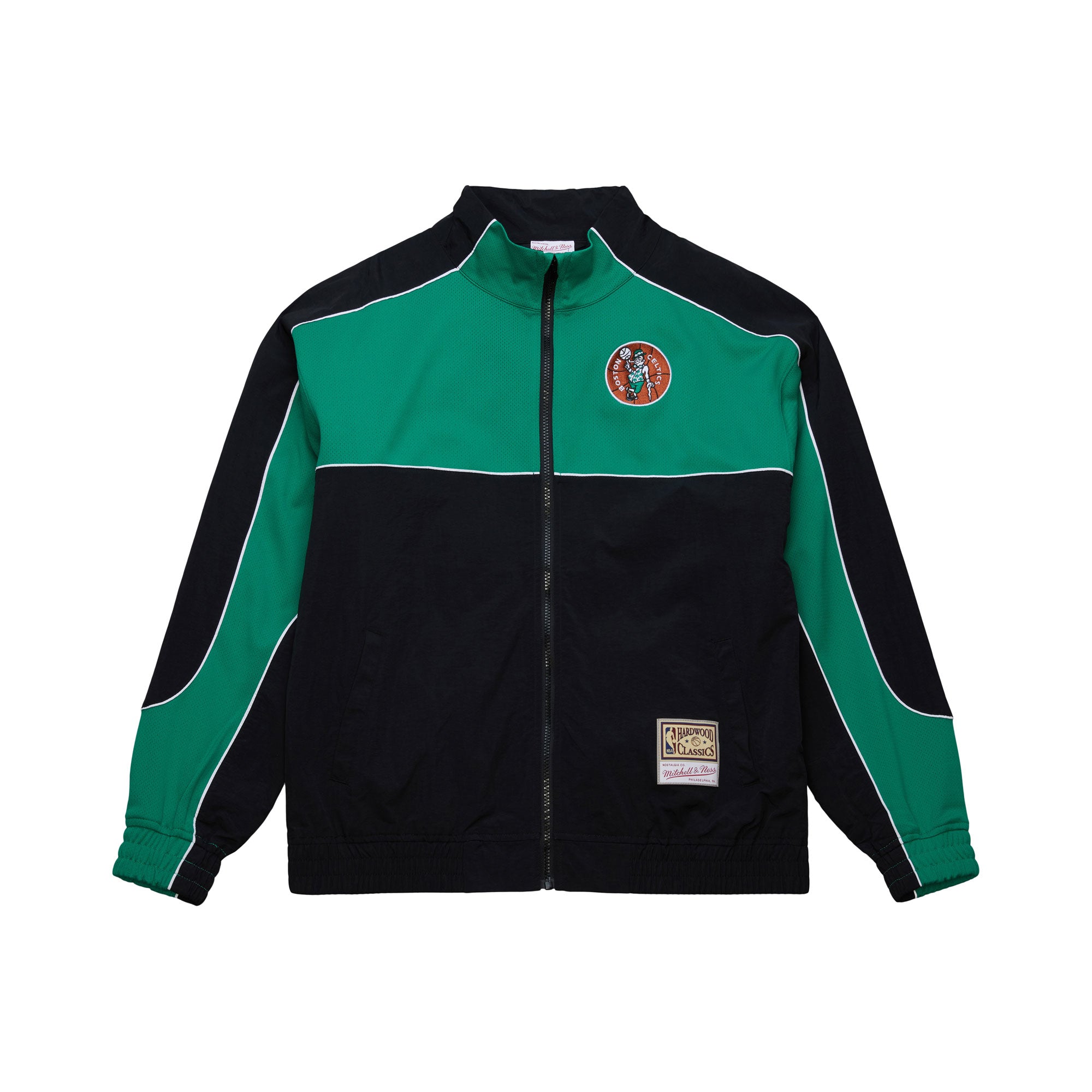 Boston Celtics Mitchell & Ness Backprint Full-Zip NBA Jacke Schwarz - STADIUMDREAMS