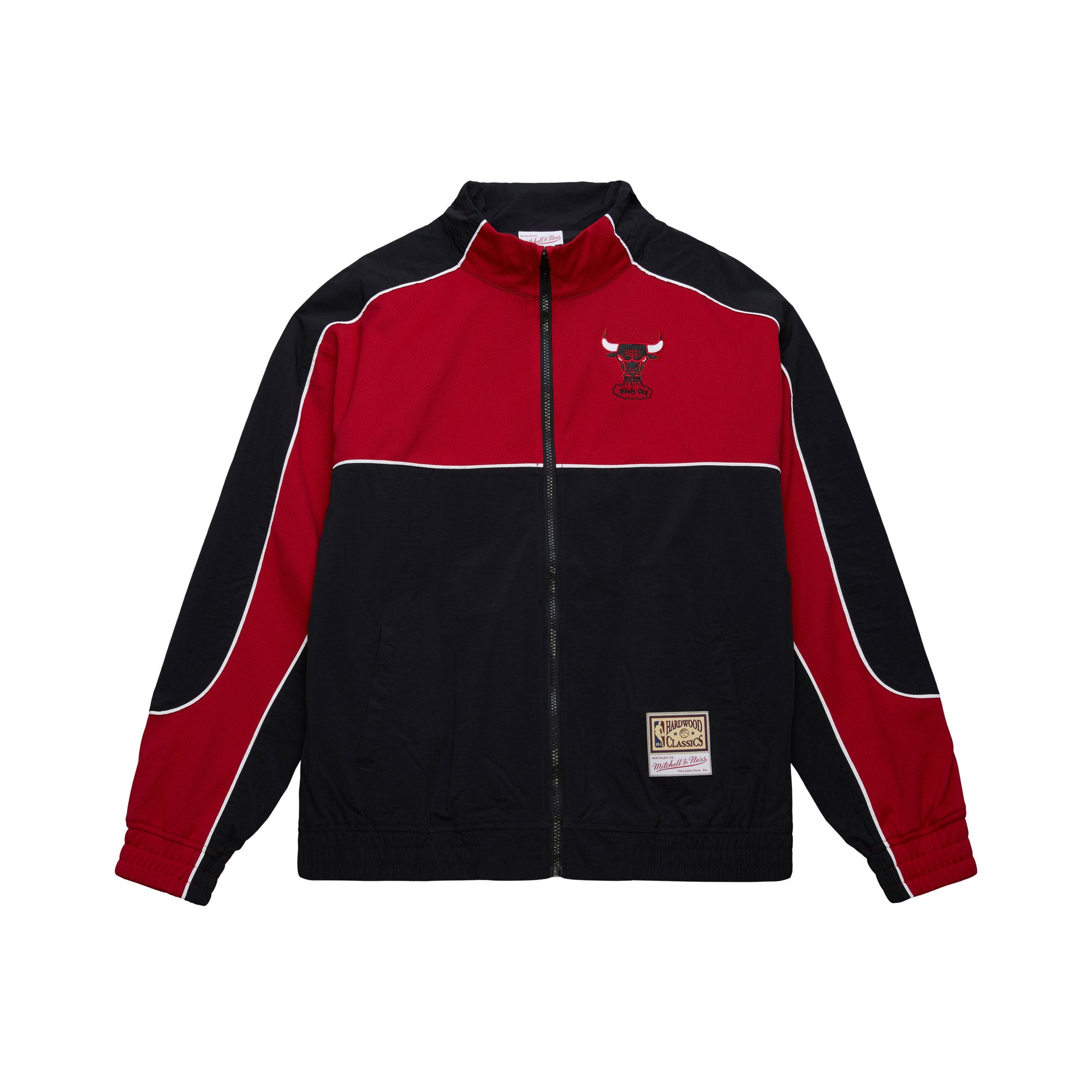 Chicago Bulls Mitchell & Ness Backprint Full-Zip NBA Jacke Schwarz - STADIUMDREAMS