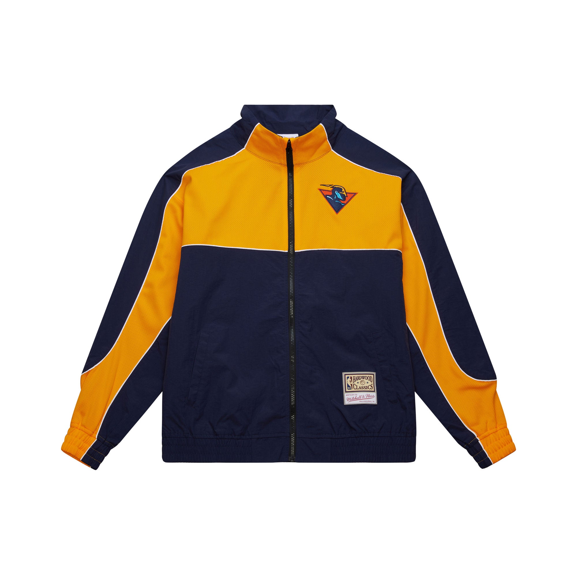 Golden State Warriors Mitchell & Ness Backprint Full-Zip NBA Jacket Navy