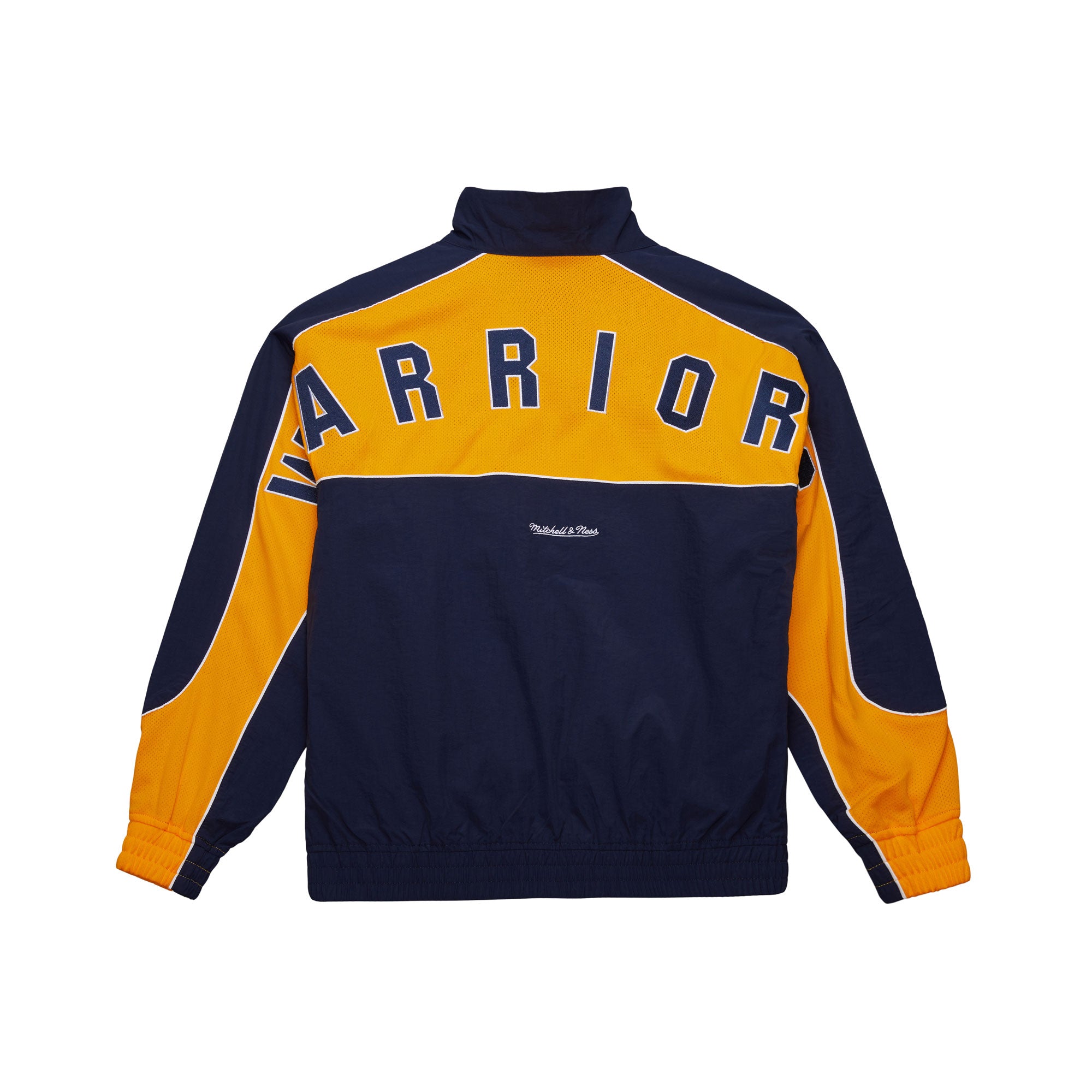 Golden State Warriors Mitchell & Ness Backprint Full-Zip NBA Jacket Navy