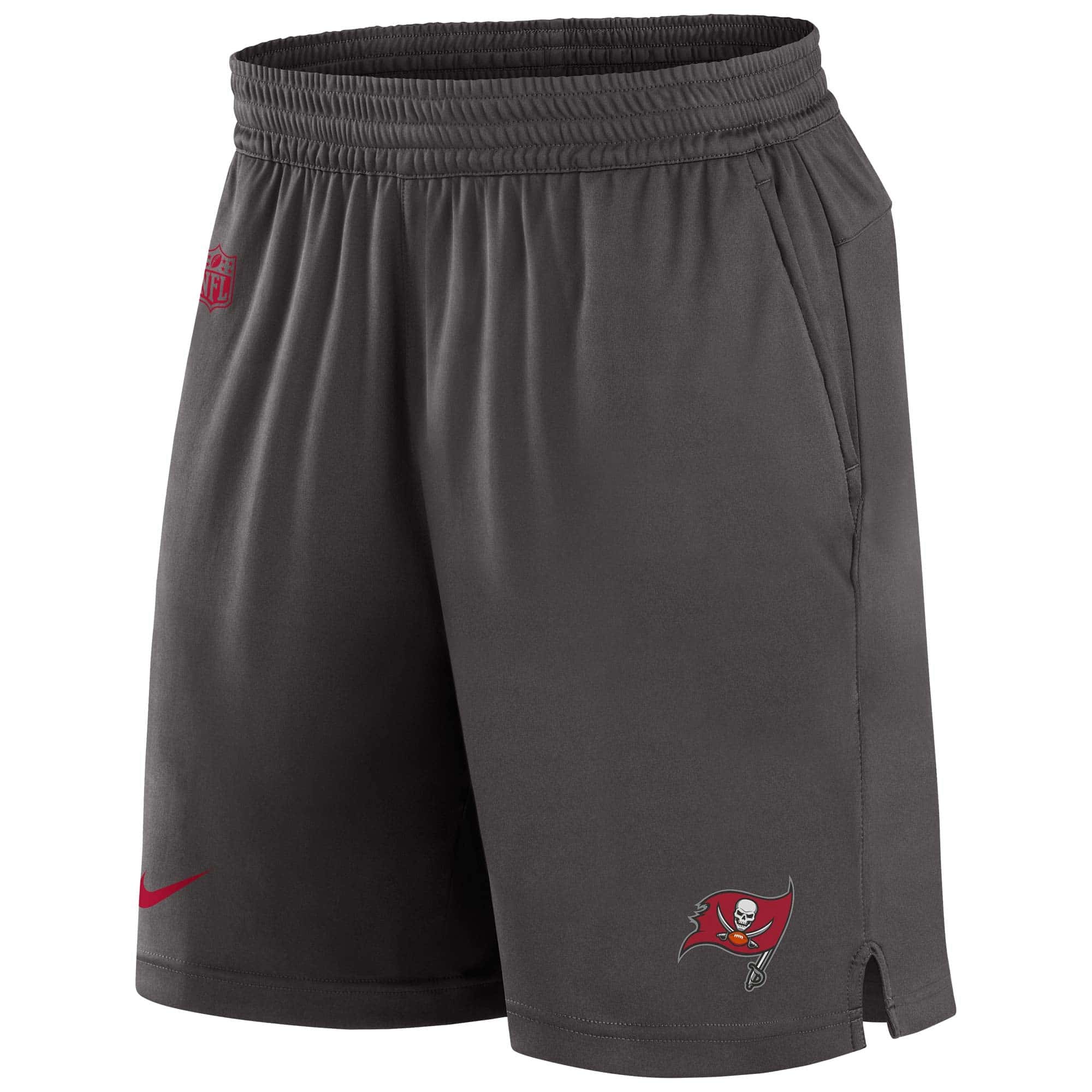Tampa Bay Buccaneers NFL Sideline Nike Dri-FIT Knit Short Grau - STADIUMDREAMS