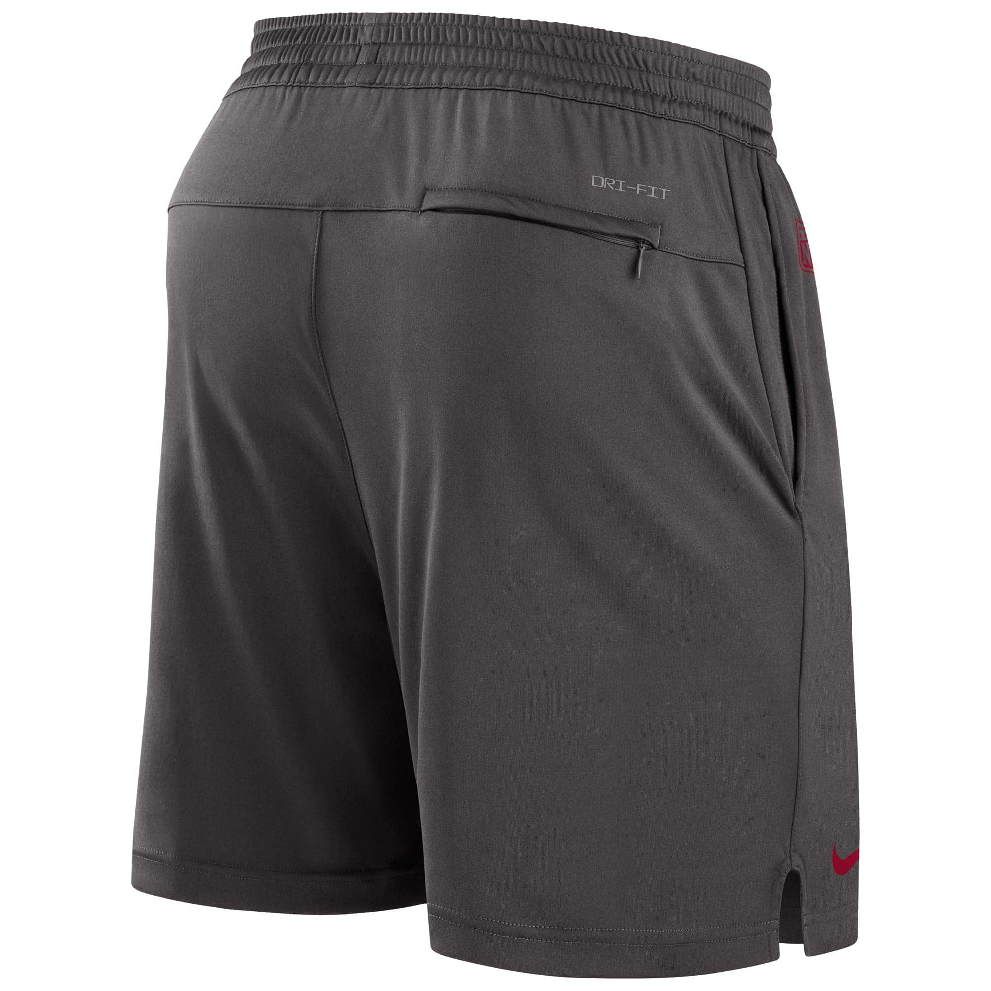 Tampa Bay Buccaneers NFL Sideline Nike Dri-FIT Knit Short Grau - STADIUMDREAMS
