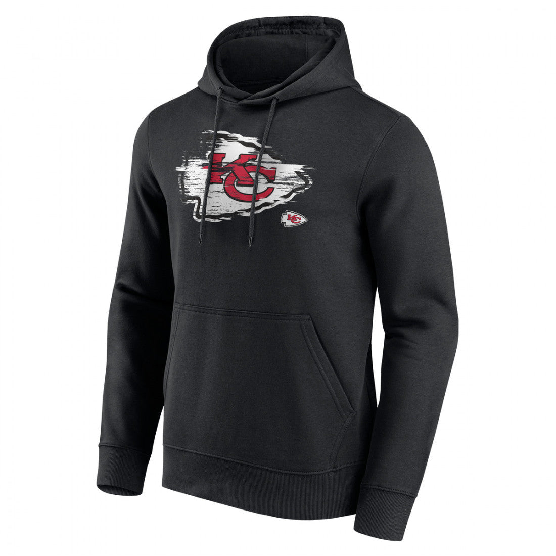 Kansas City Chiefs Fanatics Worn Graphic Team Logo NFL Hoodie Schwarz - STADIUMDREAMS