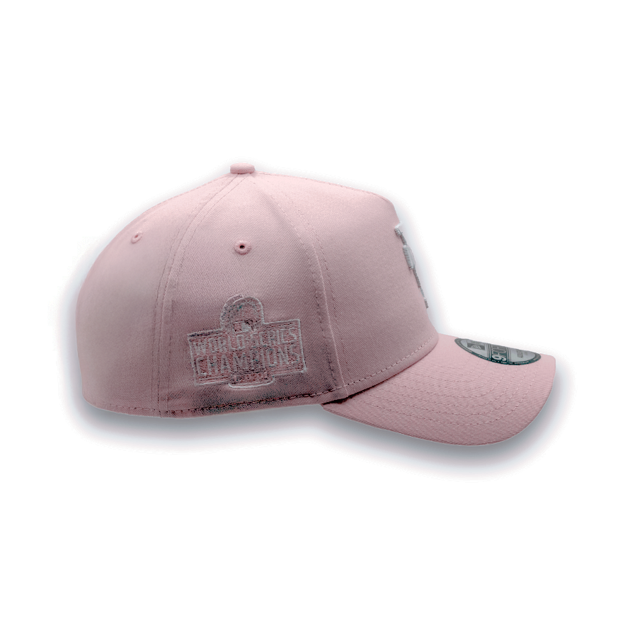 Los Angeles Dodgers Upside Down New Era 9FORTY A-Frame MLB Cap Pink StadiumDreams Exclusive - STADIUMDREAMS
