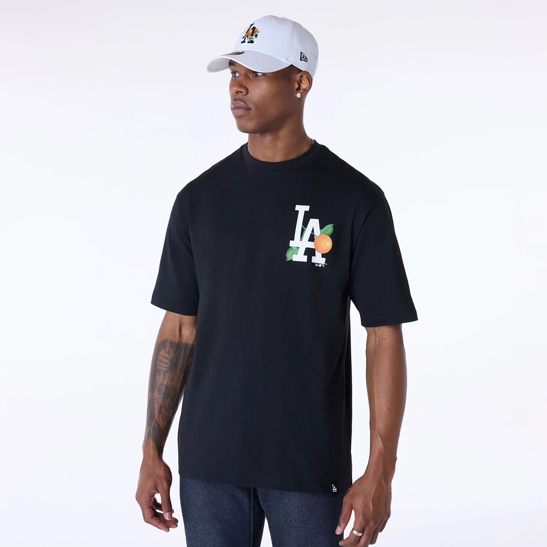 Los Angeles Dodgers New Era Fruit Backprint MLB T-Shirt Schwarz