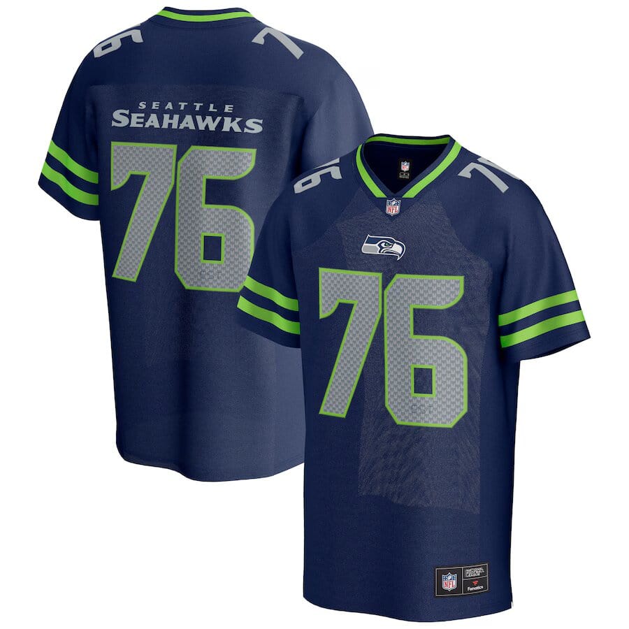 Seattle Seahawks Fanatics NFL Core Foundation Trikot Navy - STADIUMDREAMS