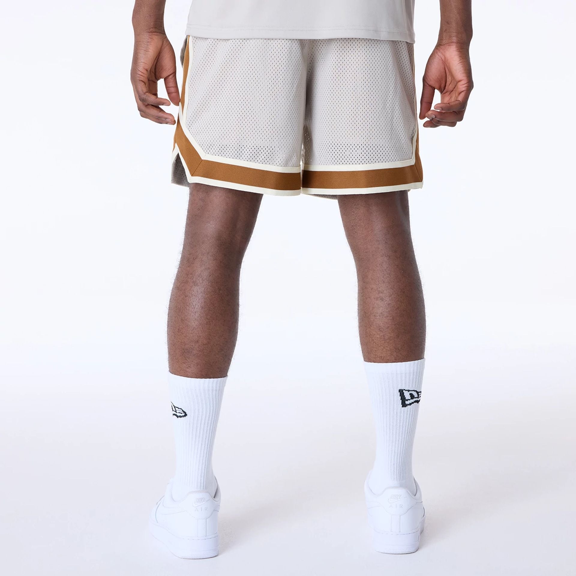 St. Louis Cardinals New Era Floral Mesh MLB Shorts Beige - STADIUMDREAMS