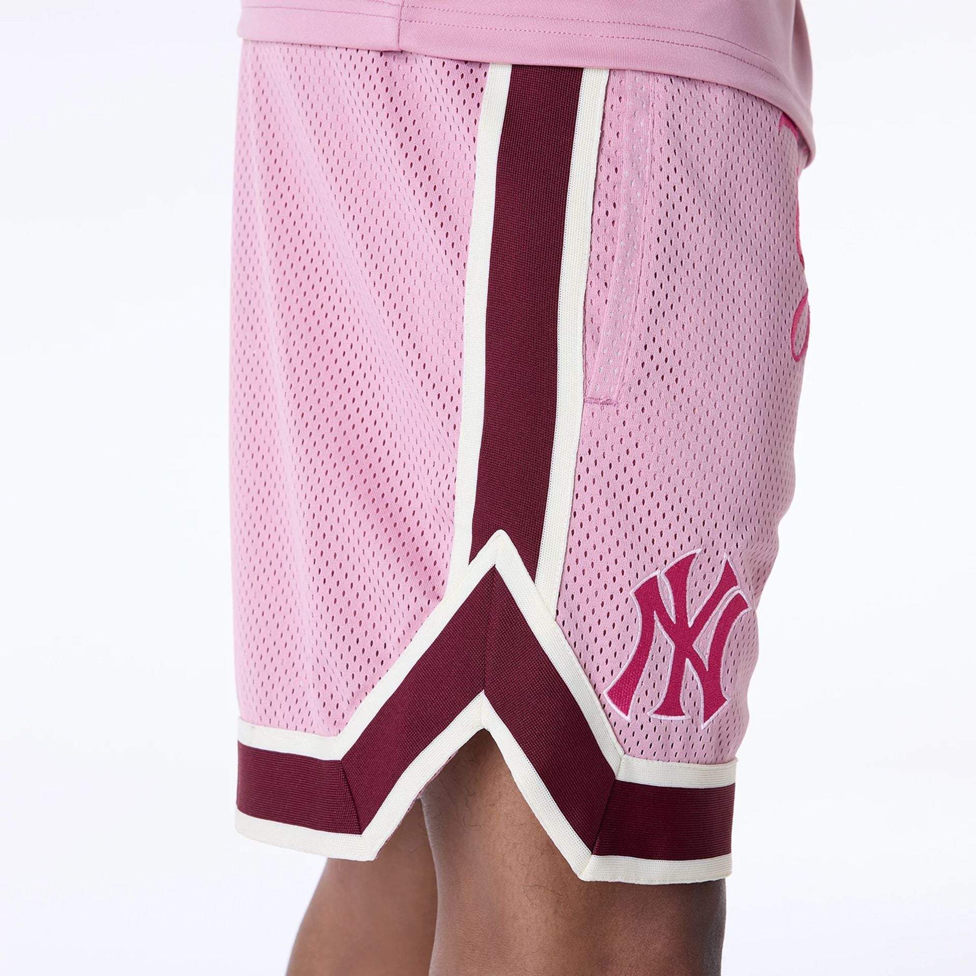 New York Yankees New Era Floral Mesh MLB Shorts Rosa