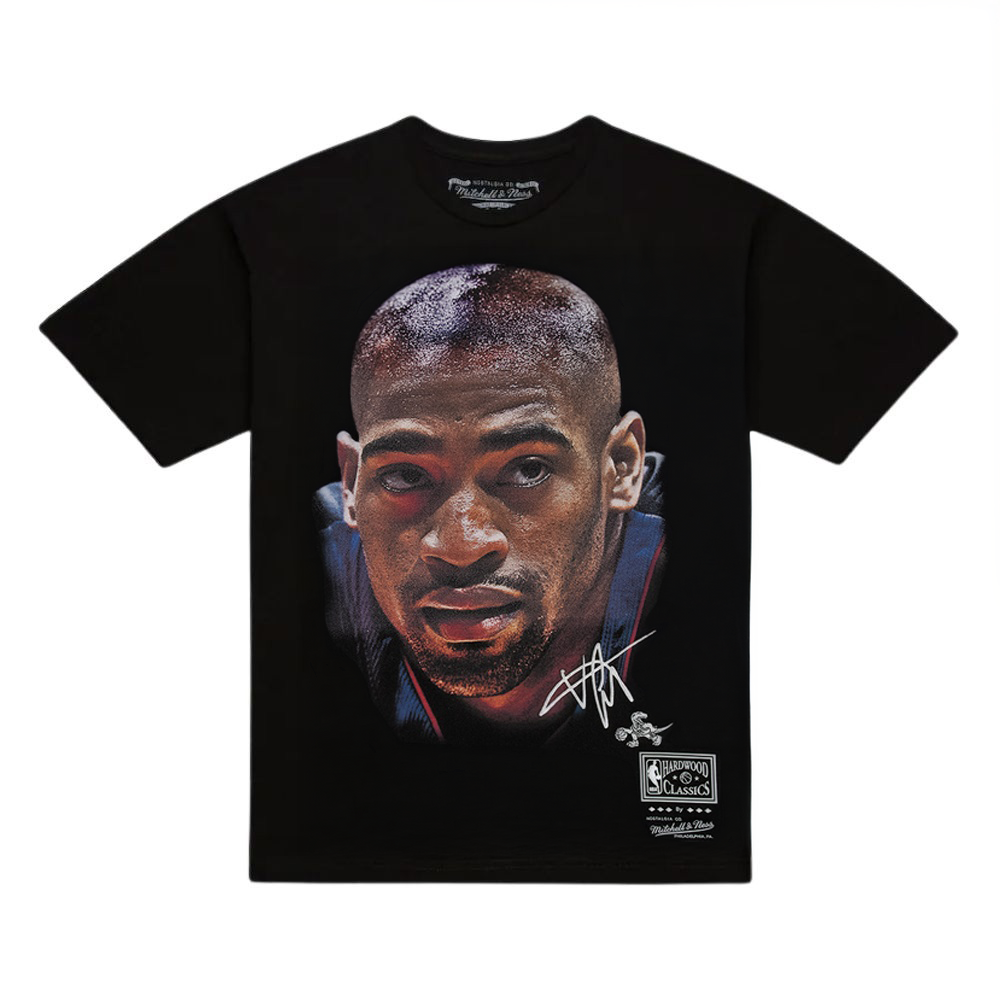 Vince Carter #15 Toronto Raptors Mitchell & Ness Real Big Face NBA T-Shirt Schwarz