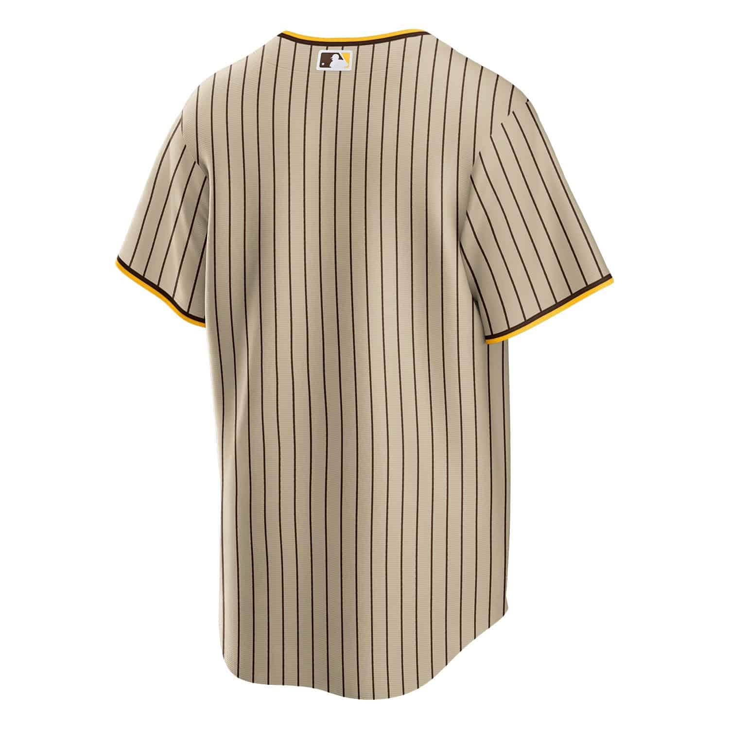 San Diego Padres Nike Alternate Game MLB Baseball Trikot Pinstripe Braun - STADIUMDREAMS