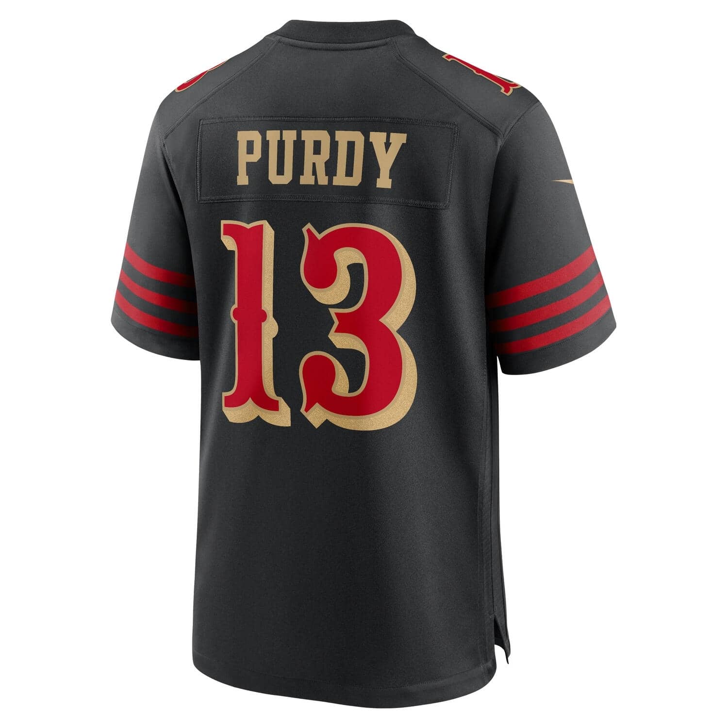 Brock Purdy #13 San Francisco 49ers 2025 Nike Rivalries Game NFL Trikot Schwarz