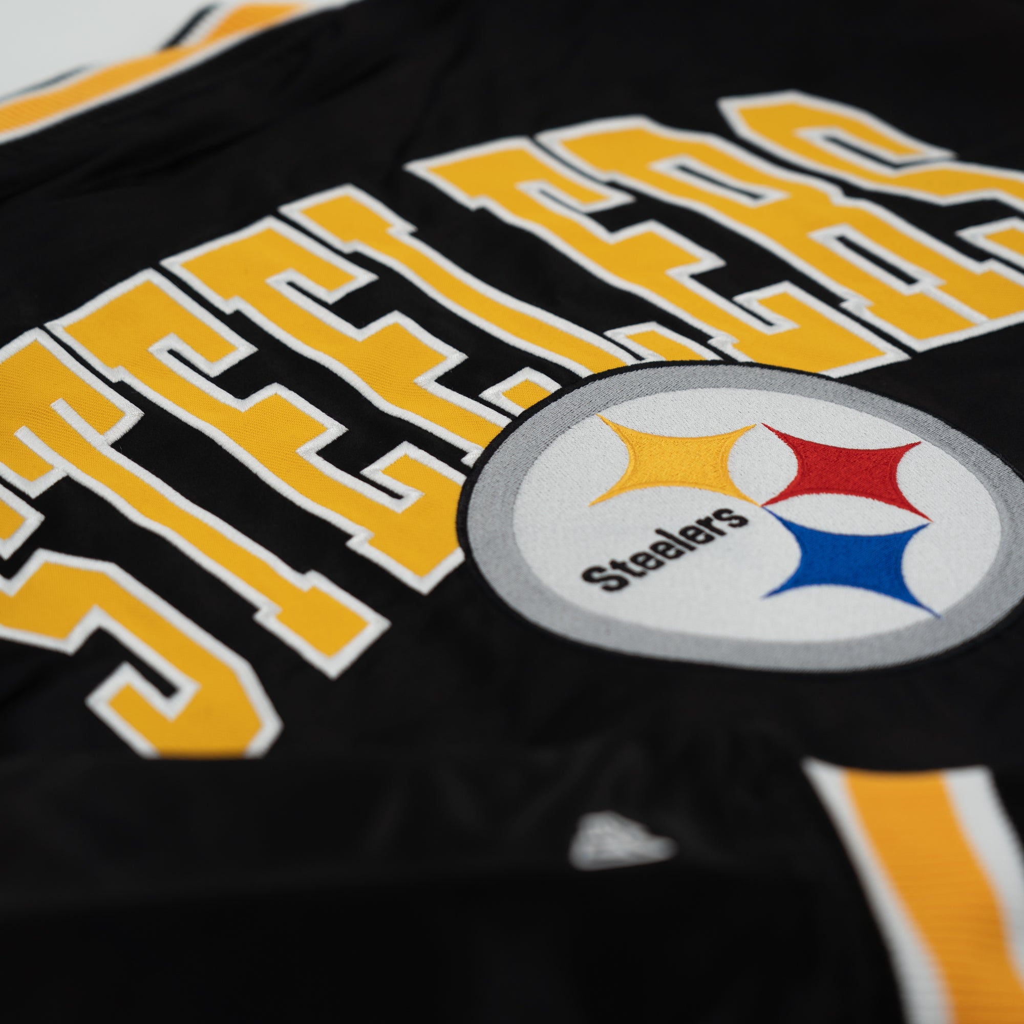 Pittsburgh Steelers New Era USA EDITION Stitched Satin NFL Jacke Schwarz - STADIUMDREAMS