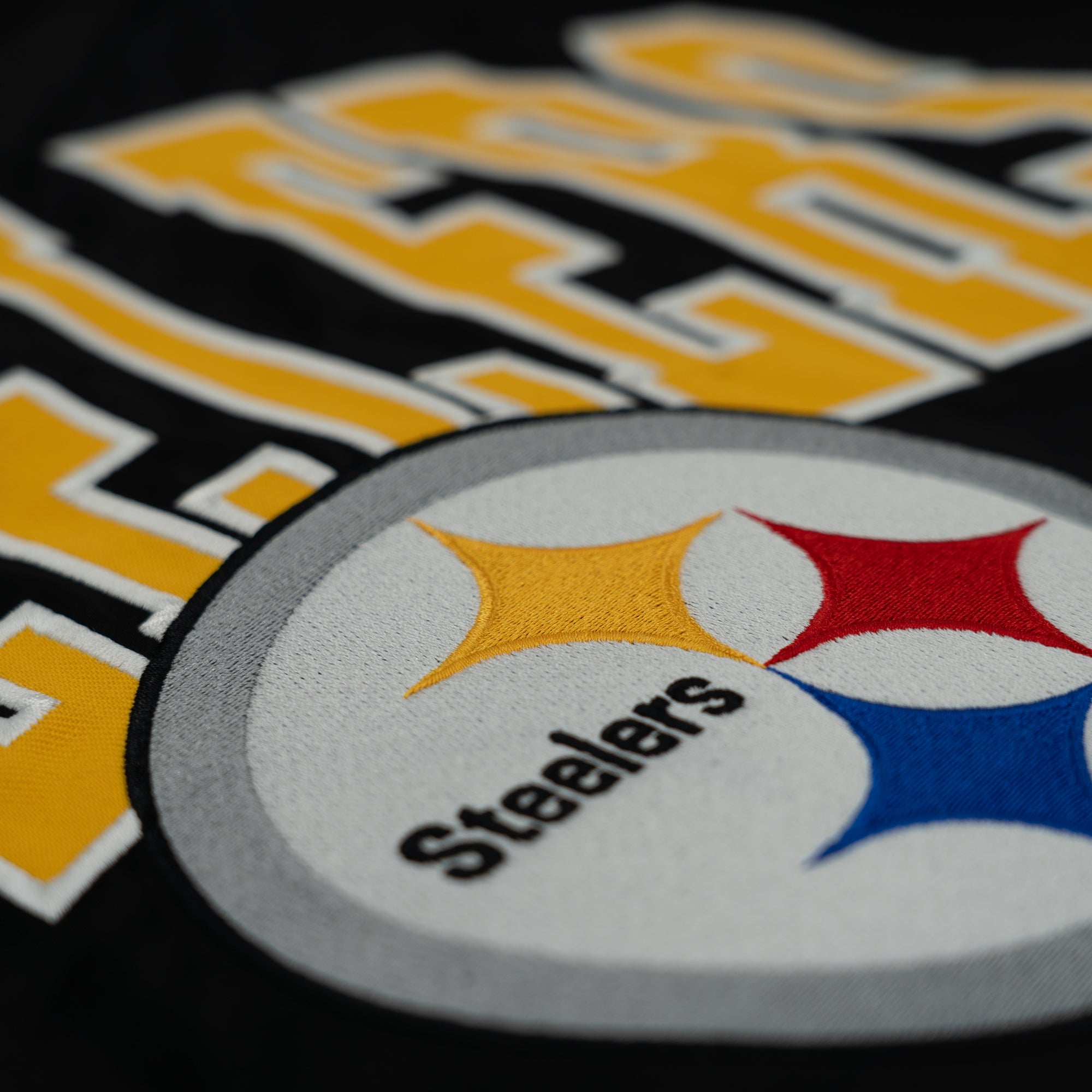 Pittsburgh Steelers New Era USA EDITION Stitched Satin NFL Jacke Schwarz - STADIUMDREAMS
