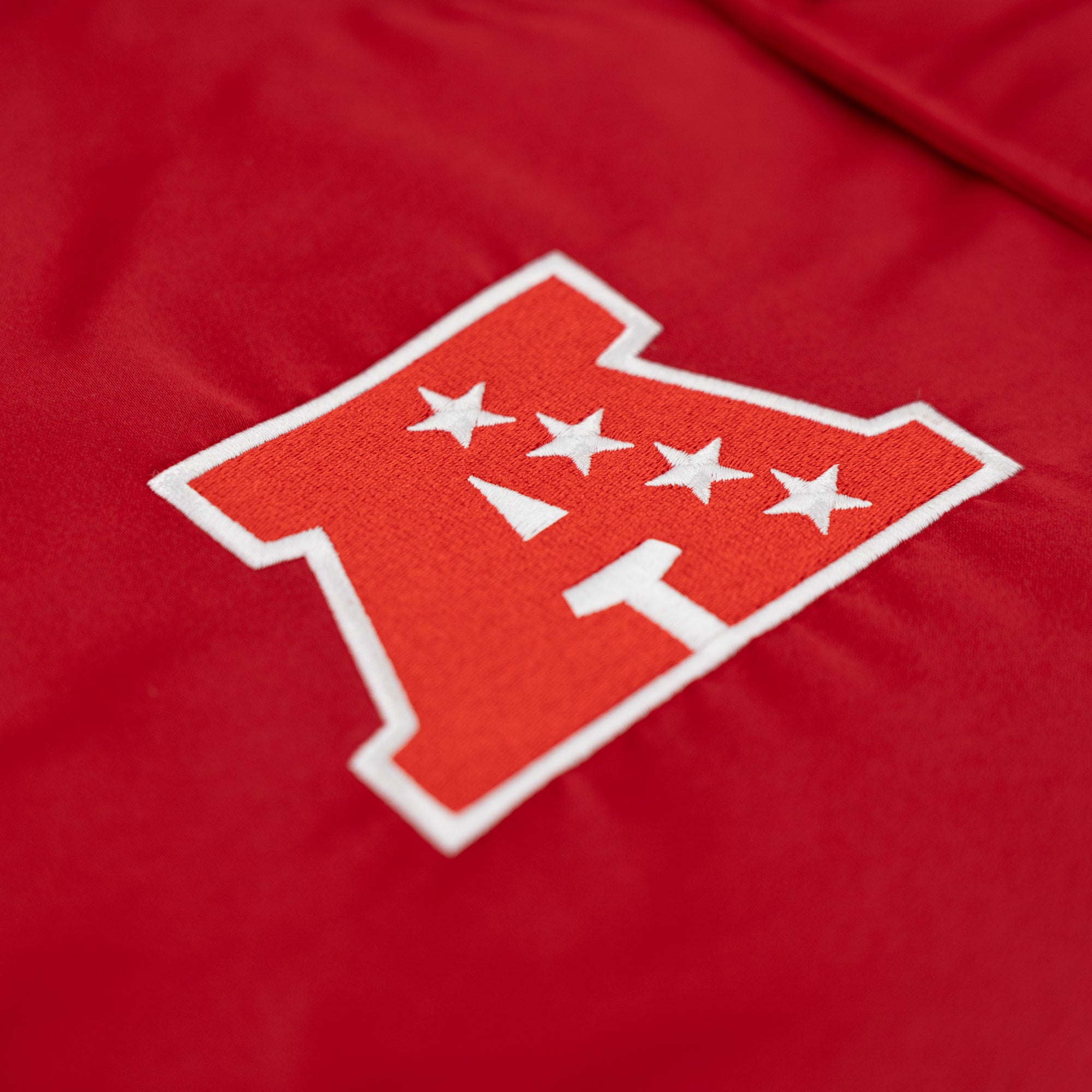 Kansas City Chiefs New Era USA EDITION Stitched Satin NFL Jacke Rot - STADIUMDREAMS