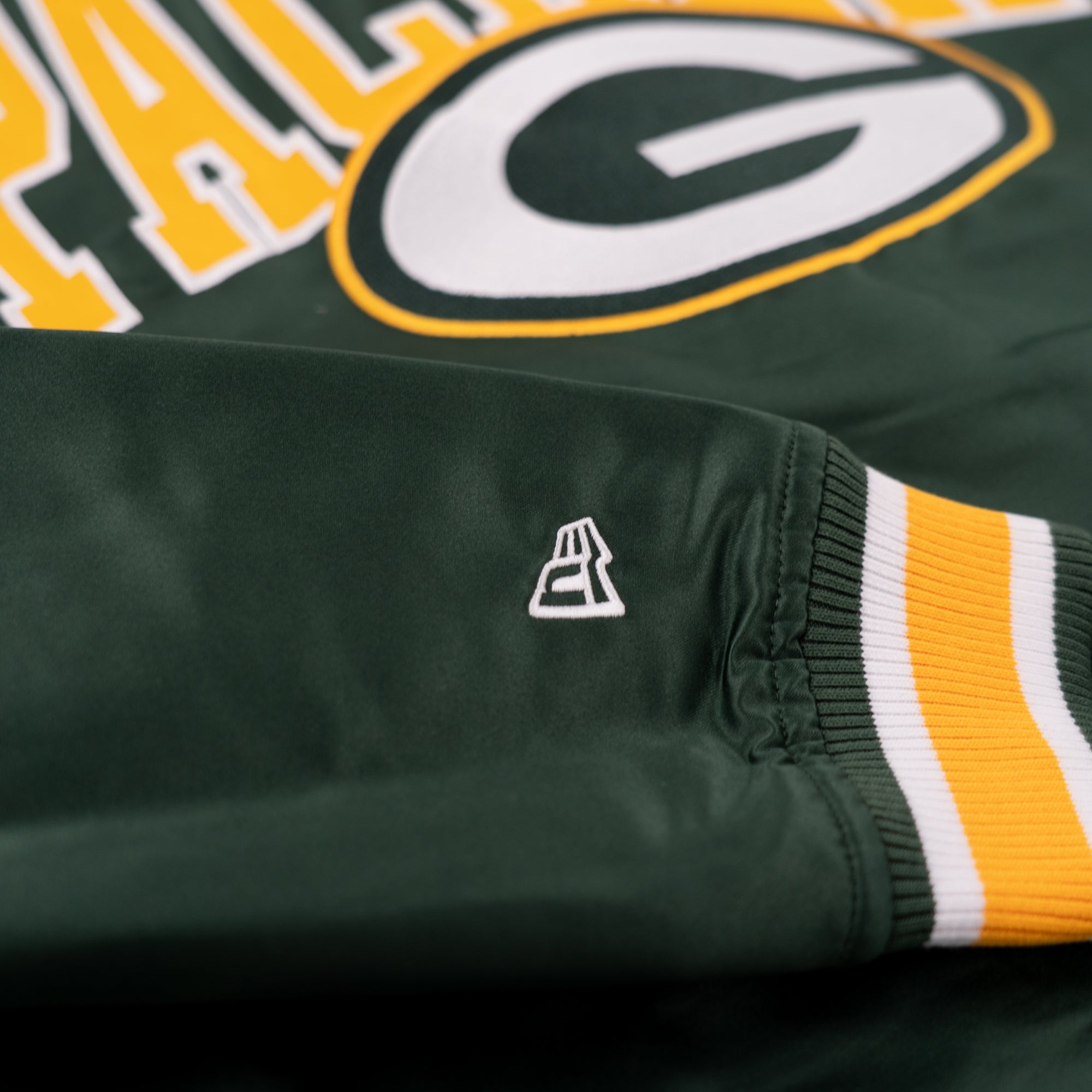 Green Bay Packers New Era USA EDITION Stitched Satin NFL Jacke Grün - STADIUMDREAMS