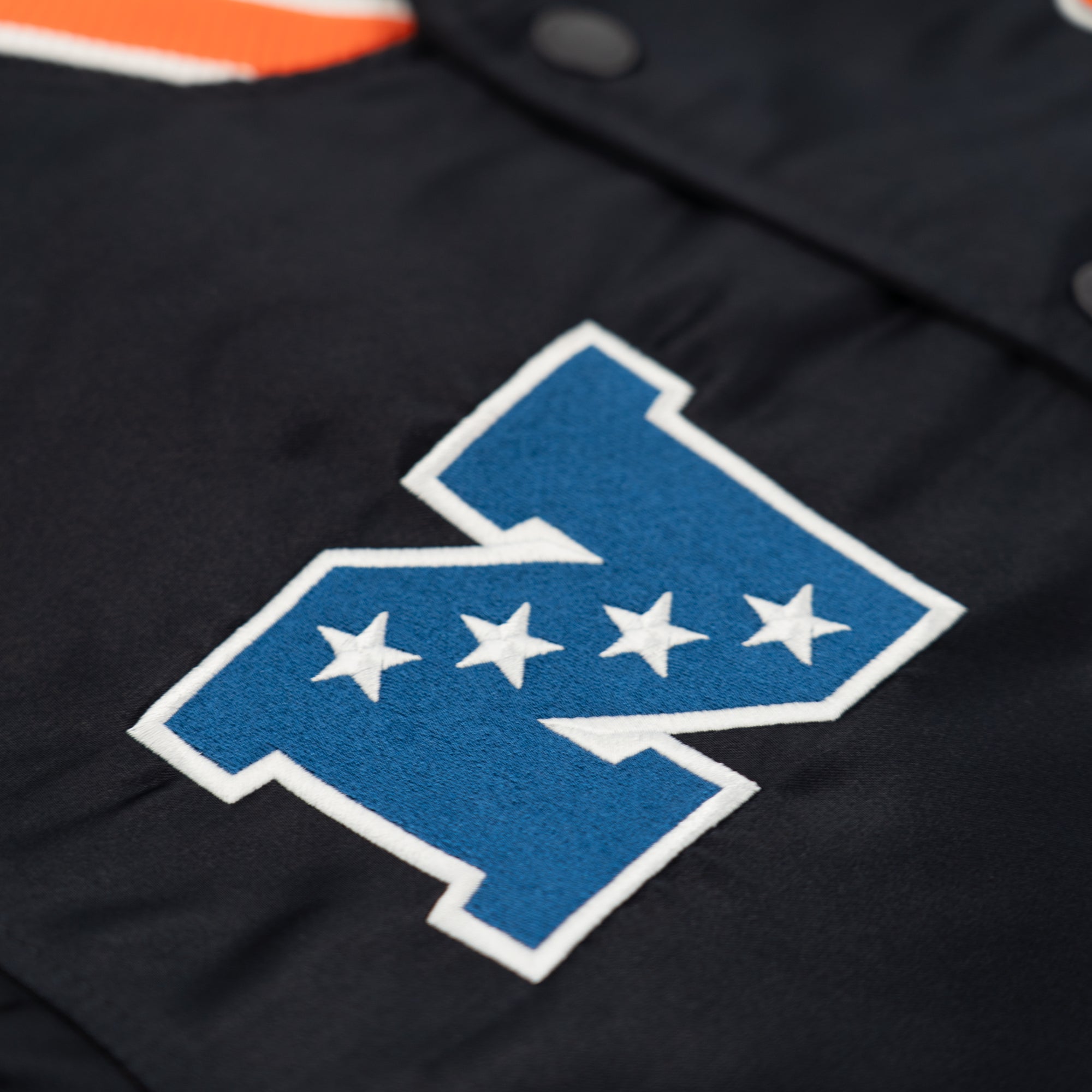 Chicago Bears New Era USA EDITION Stitched Satin NFL Jacke Navy