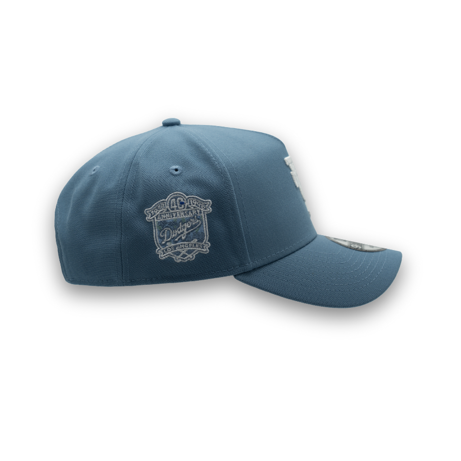 Los Angeles Dodgers Upside Down New Era 9FORTY A-Frame MLB Cap Faded Blau StadiumDreams Exclusive - STADIUMDREAMS