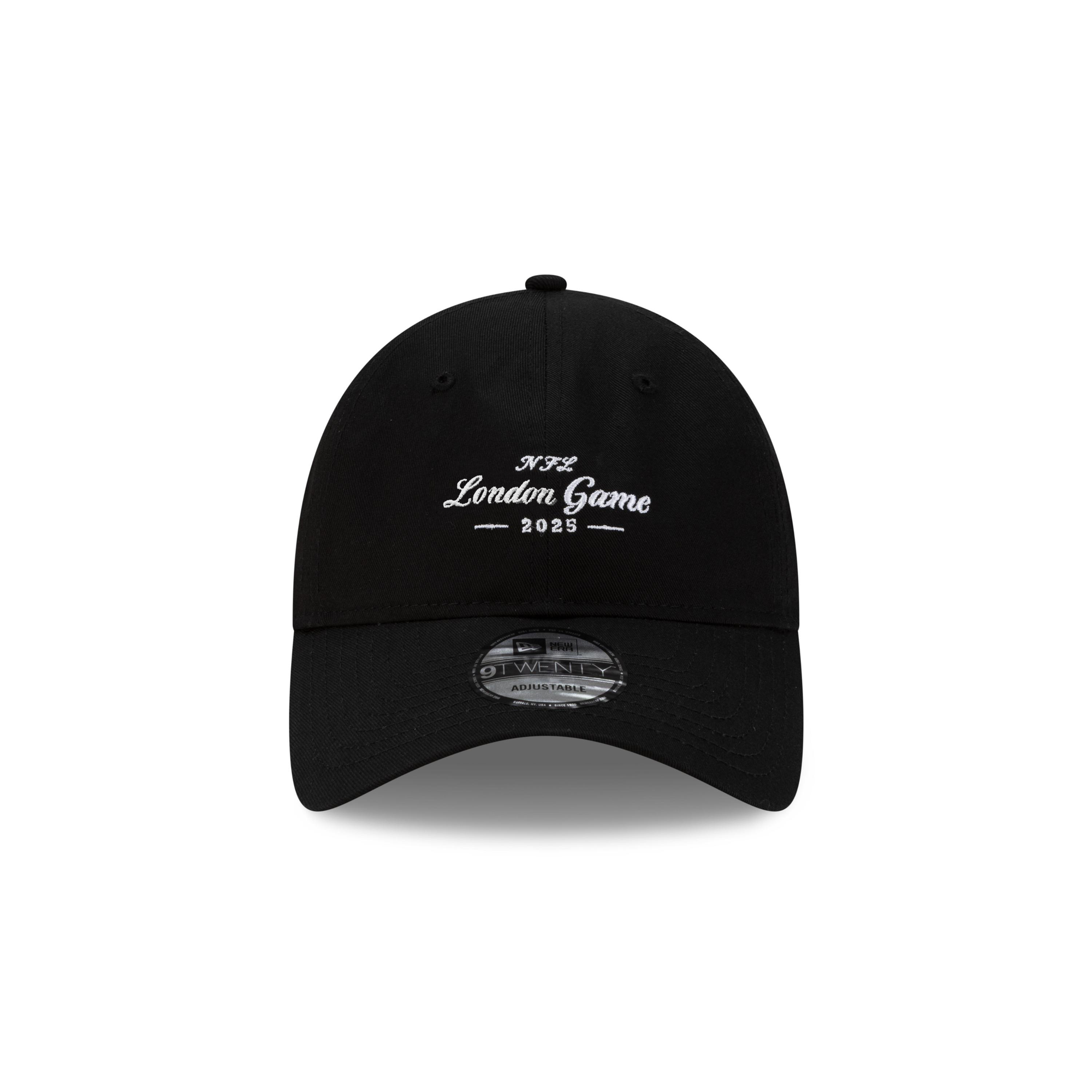 London Game Lettering New Era 9TWENTY NFL Cap Schwarz - STADIUMDREAMS