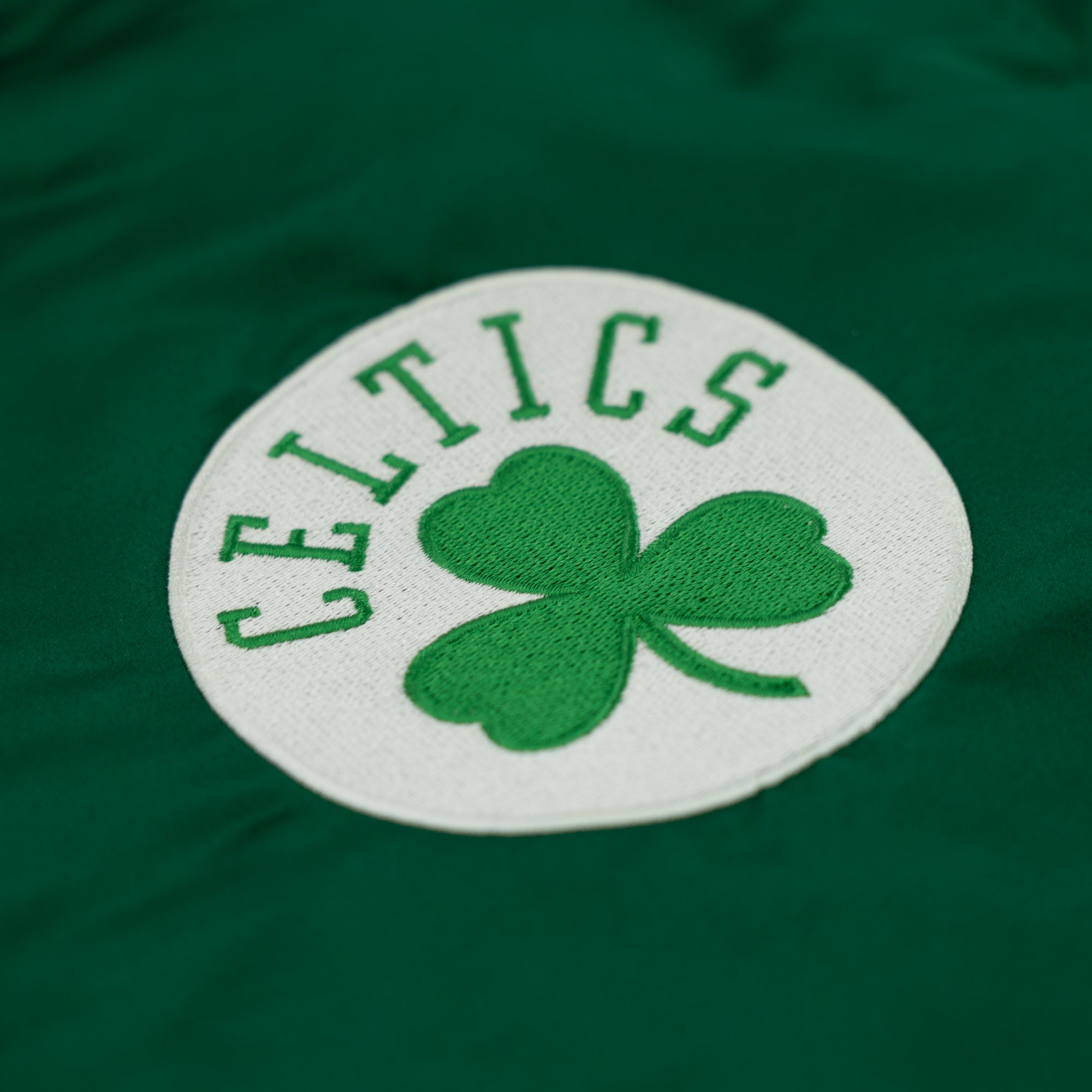 Boston Celtics New Era USA EDITION Stitched Satin NBA Jacke Grün - STADIUMDREAMS