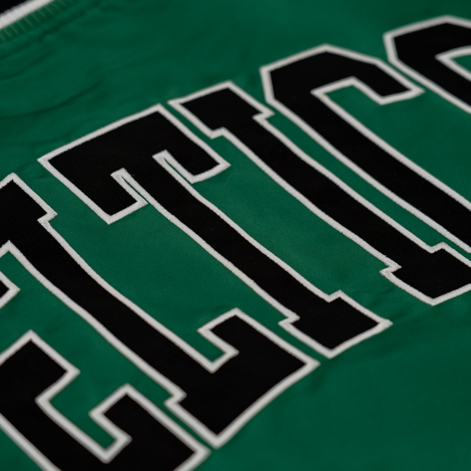 Boston Celtics New Era USA EDITION Stitched Satin NBA Jacke Grün - STADIUMDREAMS