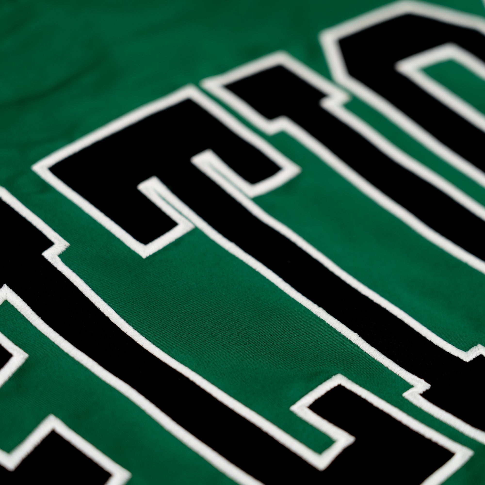 Boston Celtics New Era USA EDITION Stitched Satin NBA Jacke Grün - STADIUMDREAMS