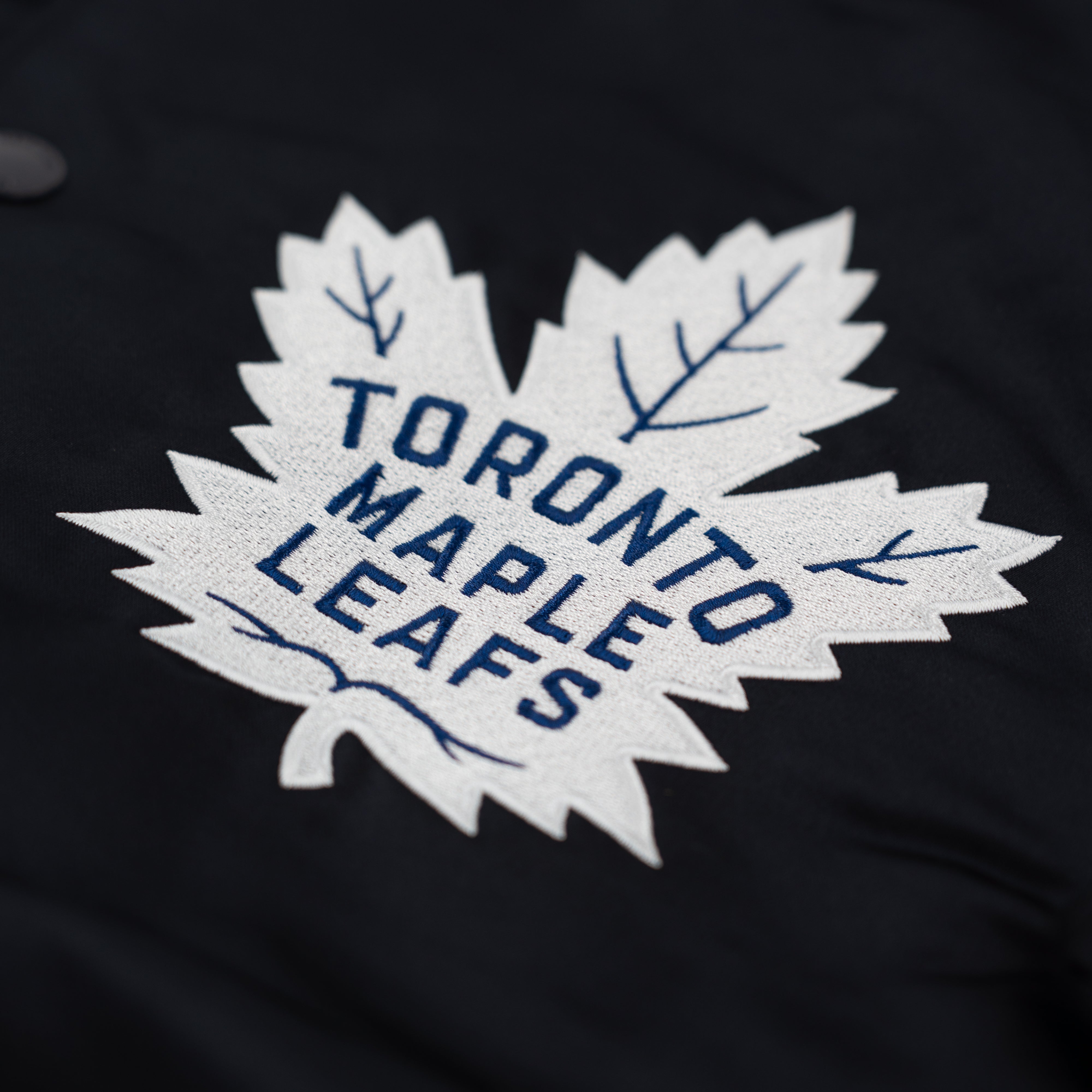 Toronto Maple Leafs New Era USA EDITION Stitched Satin NHL Jacke Navy - STADIUMDREAMS