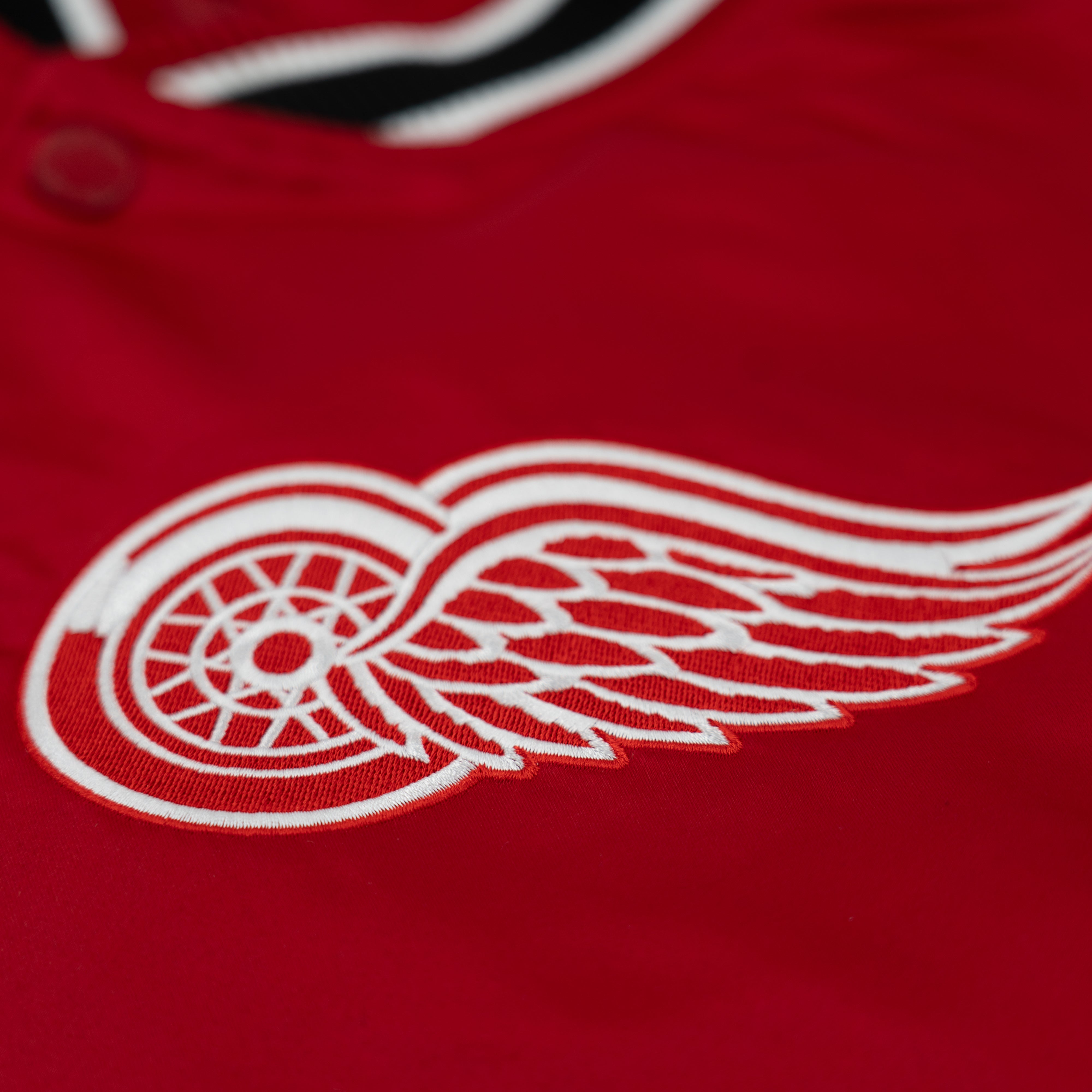 Detroit Red Wings New Era USA EDITION Stitched Satin NHL Jacke Rot - STADIUMDREAMS