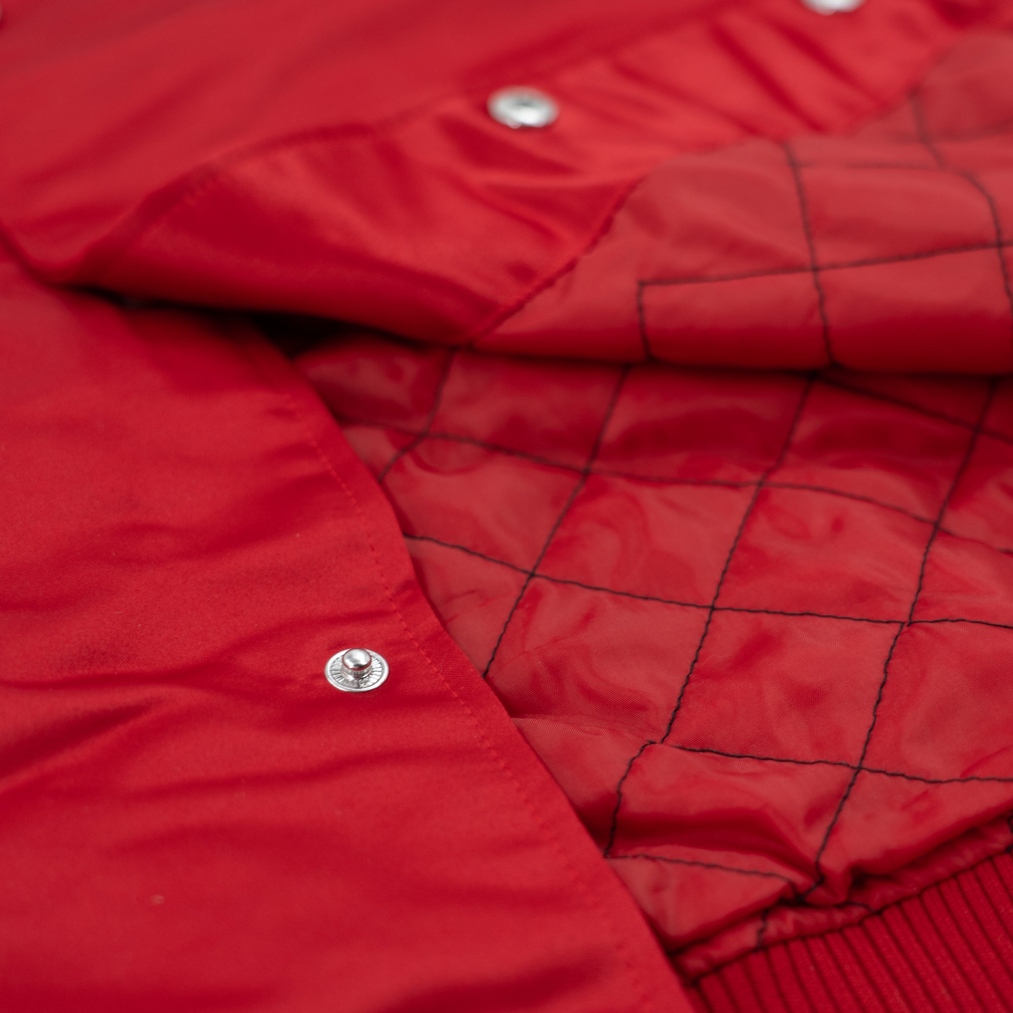 Detroit Red Wings New Era USA EDITION Stitched Satin NHL Jacke Rot - STADIUMDREAMS