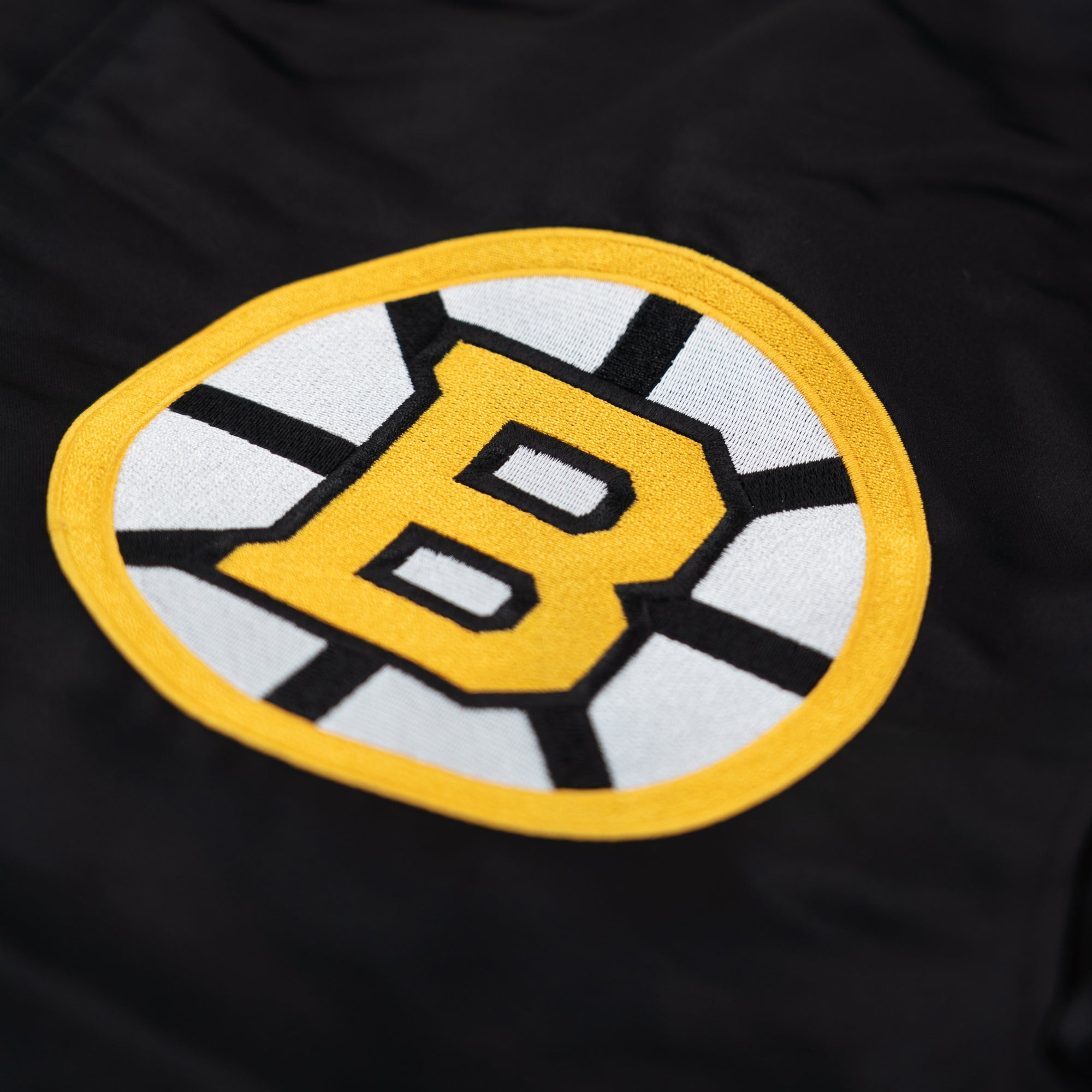 Boston Bruins New Era USA EDITION Stitched Satin NHL Jacke Schwarz