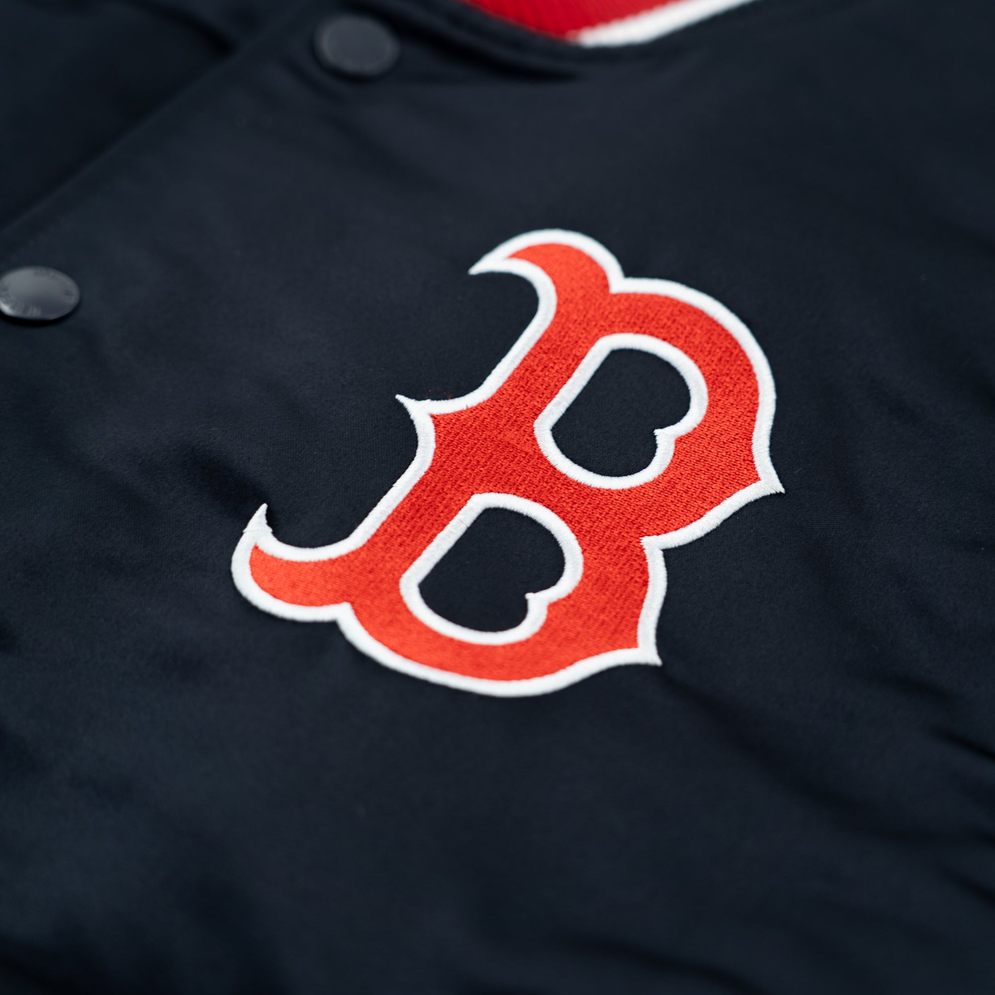Boston Red Sox New Era USA EDITION Stitched Satin MLB Jacke Navy