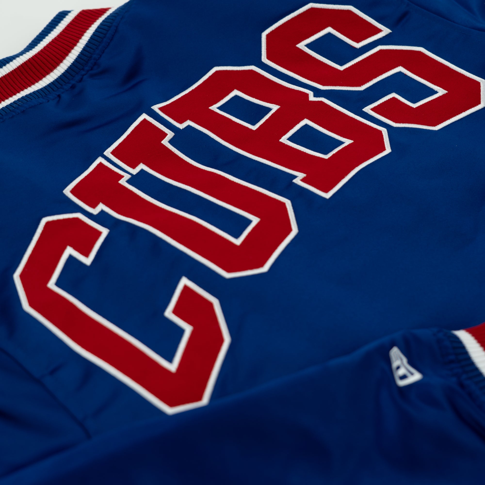 Chicago Cubs New Era USA EDITION Stitched Satin MLB Jacke Blau - STADIUMDREAMS
