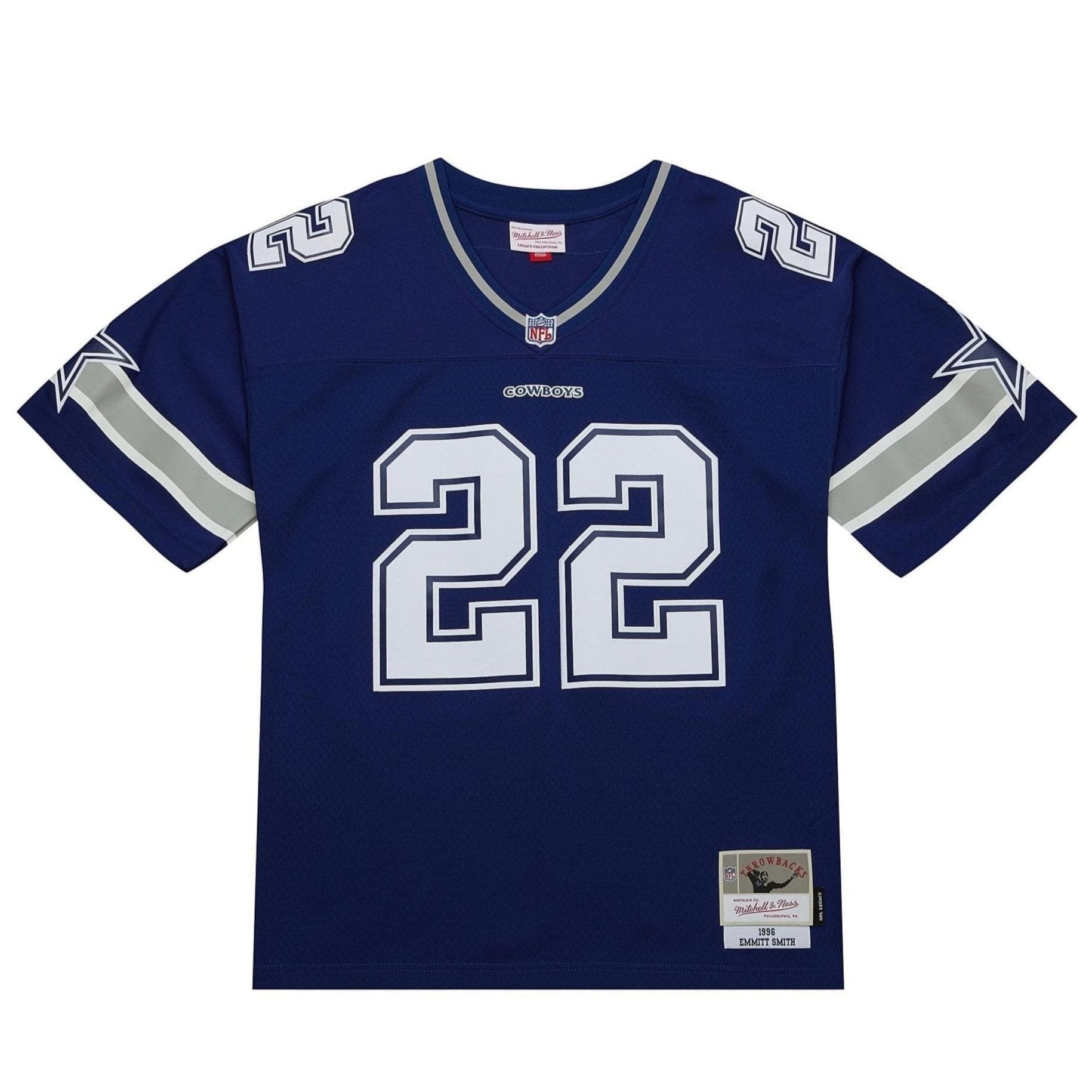 Dallas Cowboys Emmitt Smith Mitchell & Ness 1996 NFL Trikot Navy - STADIUMDREAMS