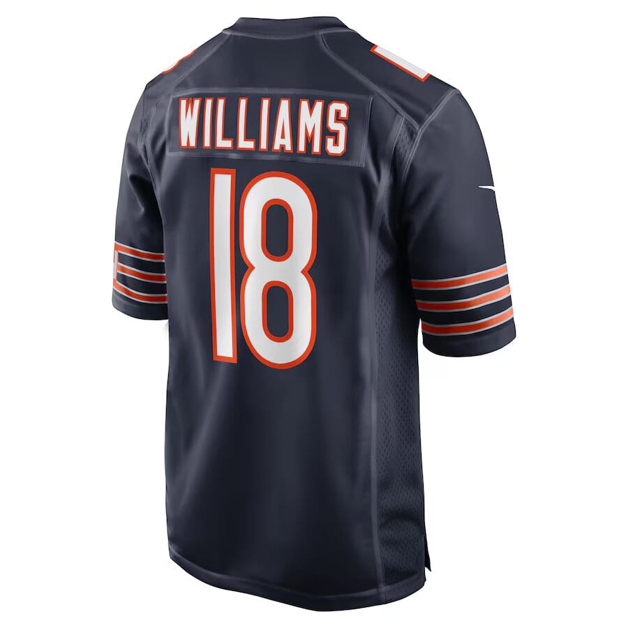 Caleb Williams #18 Chicago Bears Nike Game NFL Football Trikot Navy - STADIUMDREAMS