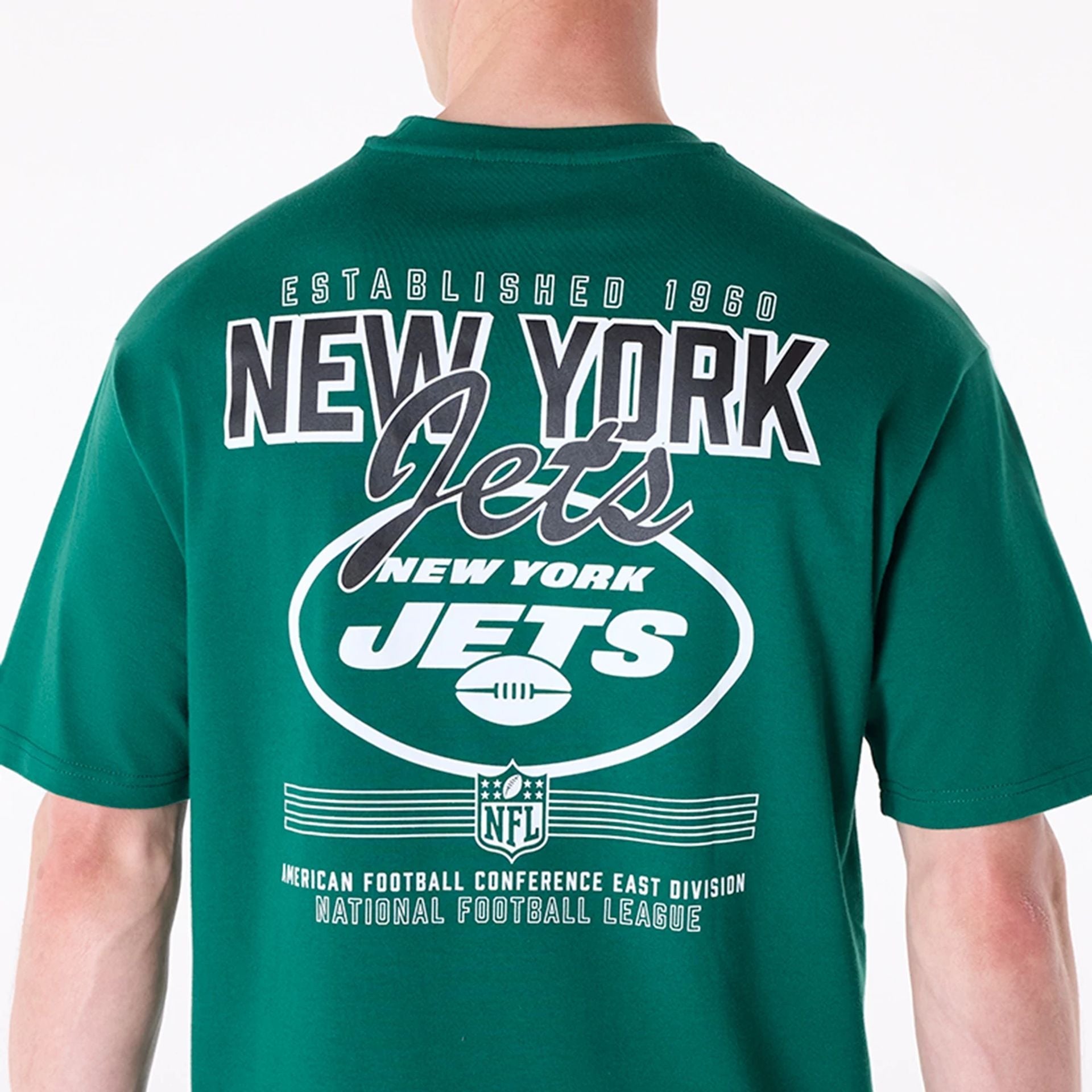New York Jets New Era Backprint Oversized NFL T-Shirt Grün - STADIUMDREAMS